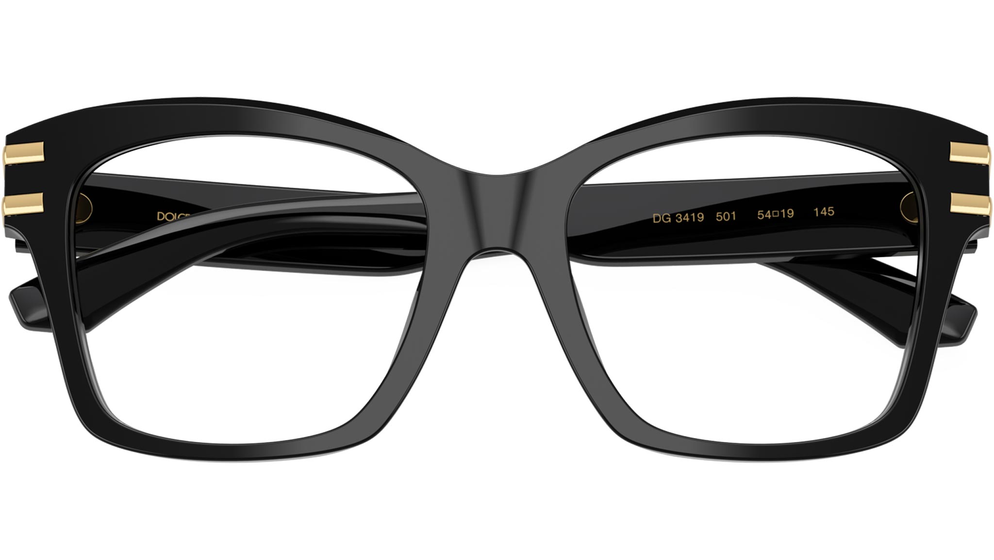 D&G Dolce & Gabbana Eyeglasses 1219 501 *Frames Only* Rare Authentic Dolce & Gabbana DD 1219 501 51mm Black Silver  main image 2