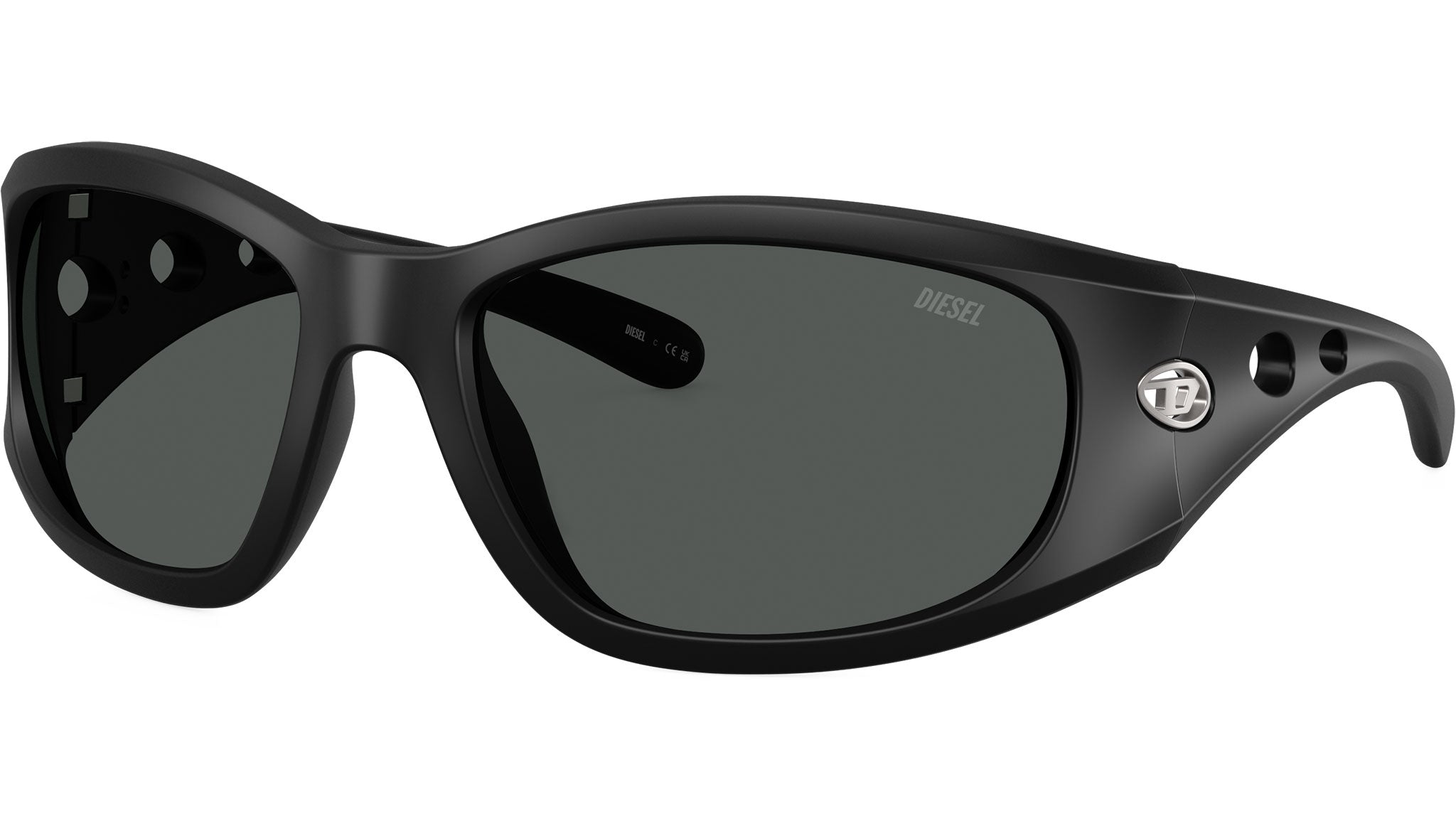 Diesel DL3012U Sunglasses 200287 Black Matte - eye-oo.com