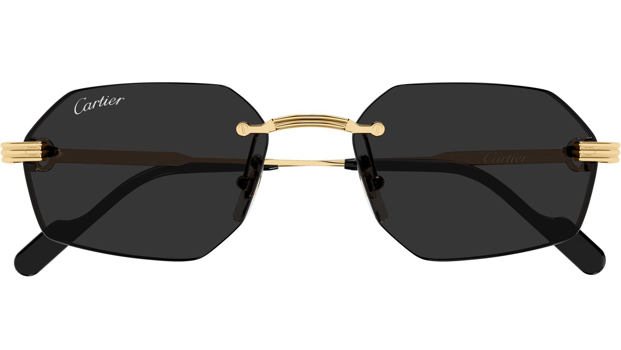 Cartier CT0463S 002 Sunglasses Shiny Gold - eye-oo.com