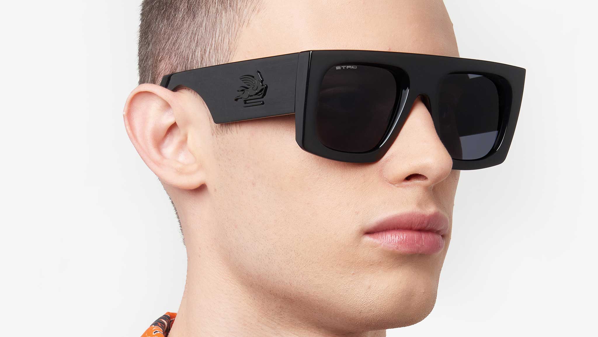 New, ETRO Sunglasses ETRO0026/S 807IR Oversized Square Black Frame Etro 0026/S 807 IR Sunglasses Black - eye-oo.com main image 4