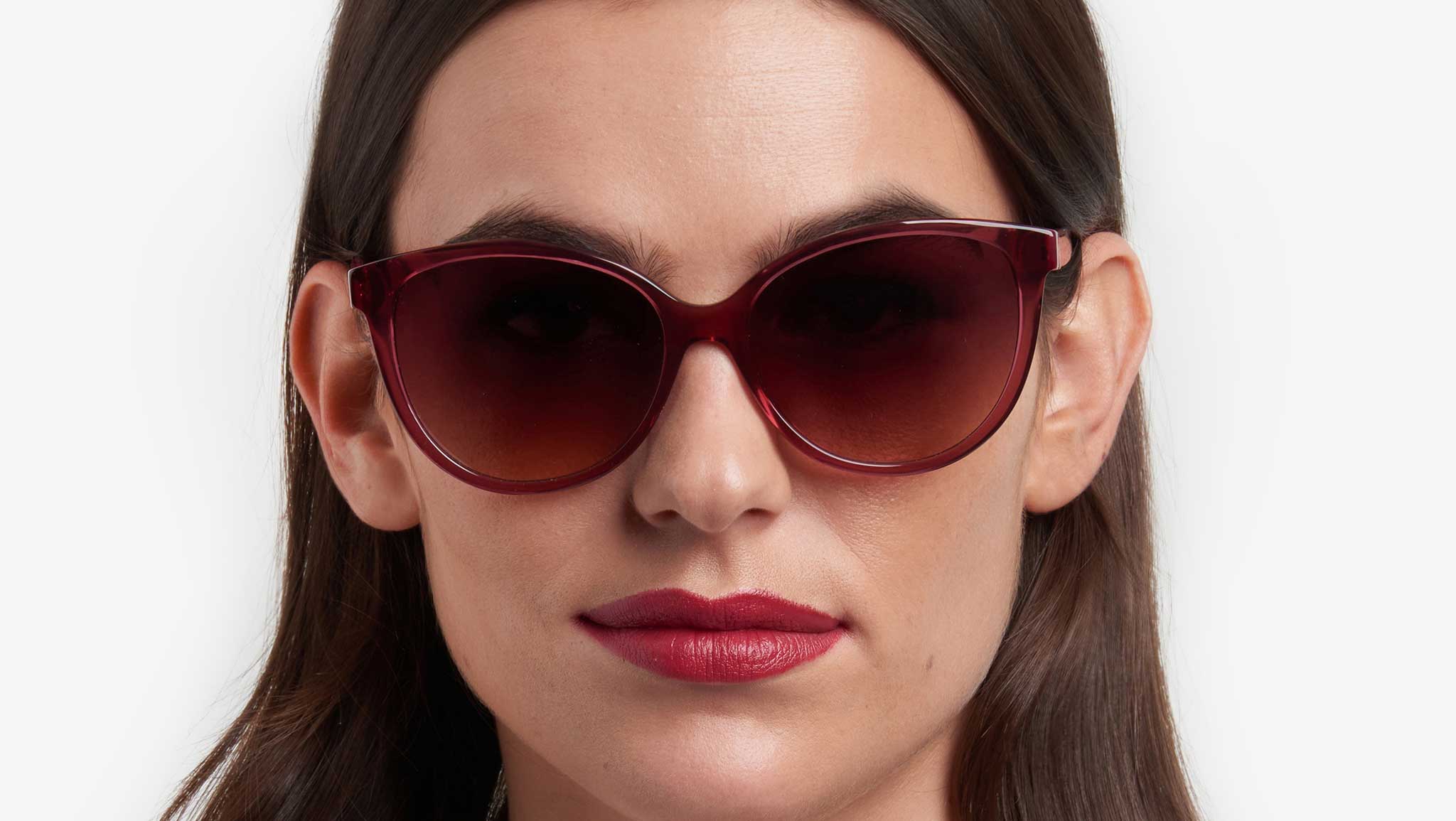 Carolina Herrera HER 0237/S 82U Sunglasses Burgundy Red  display picture 2