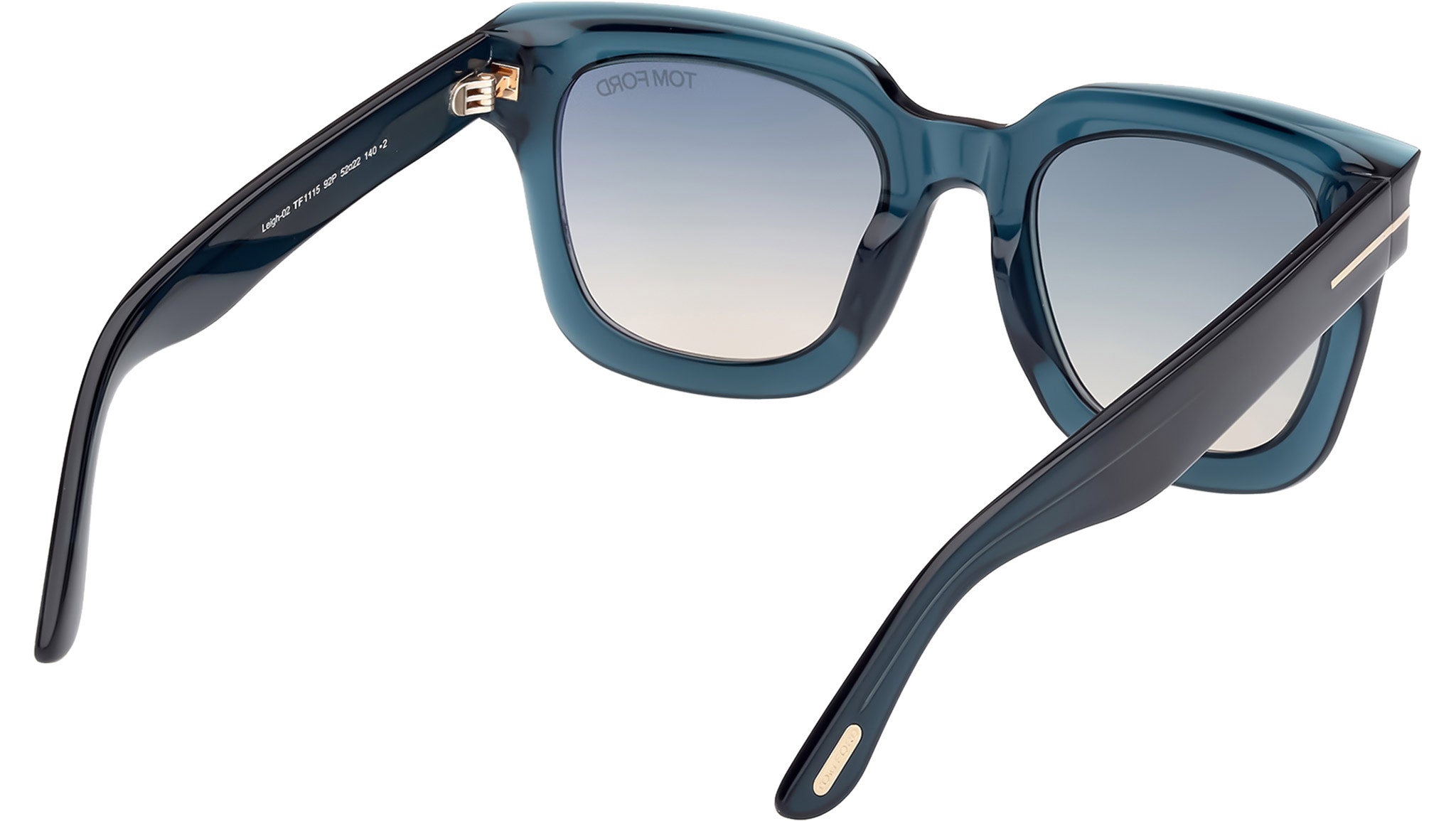 Tom Ford Leigh-02 Sunglasses FT1115 92P Shiny Blue - eye-oo.com