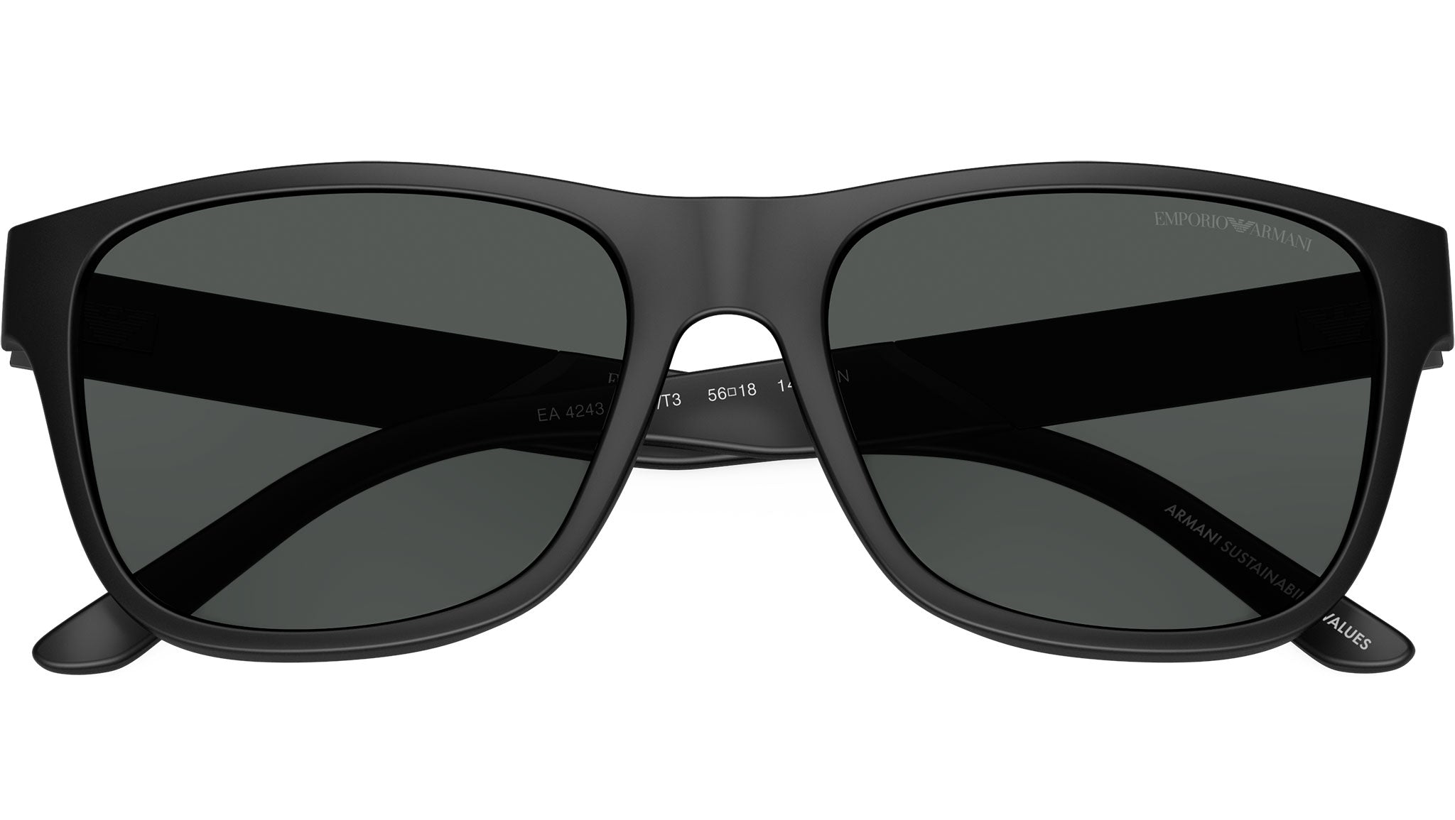 Emporio Armani EA4243 Sunglasses 5001T3 Matte Black - eye-oo.com