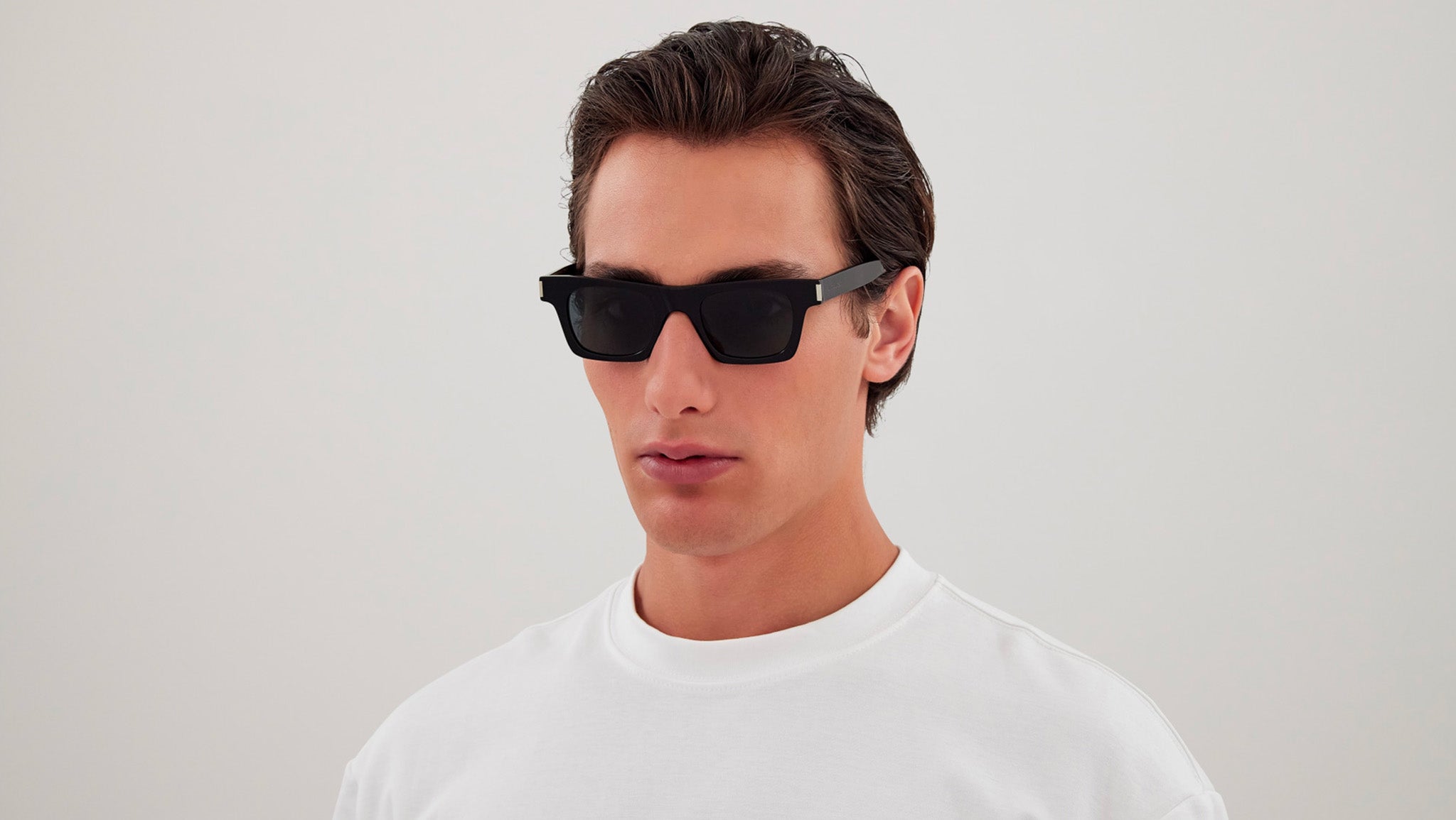 SL 719 Saint Laurent Sunglasses 001 Shiny Black - eye-oo.com