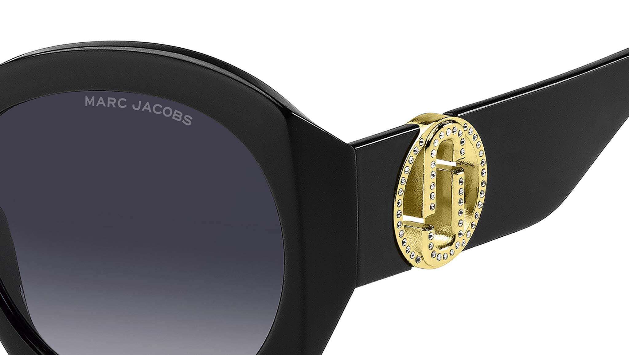 Marc Jacobs MARC 722/S 2M2 9O Sunglasses Black Gold - eye-oo.com