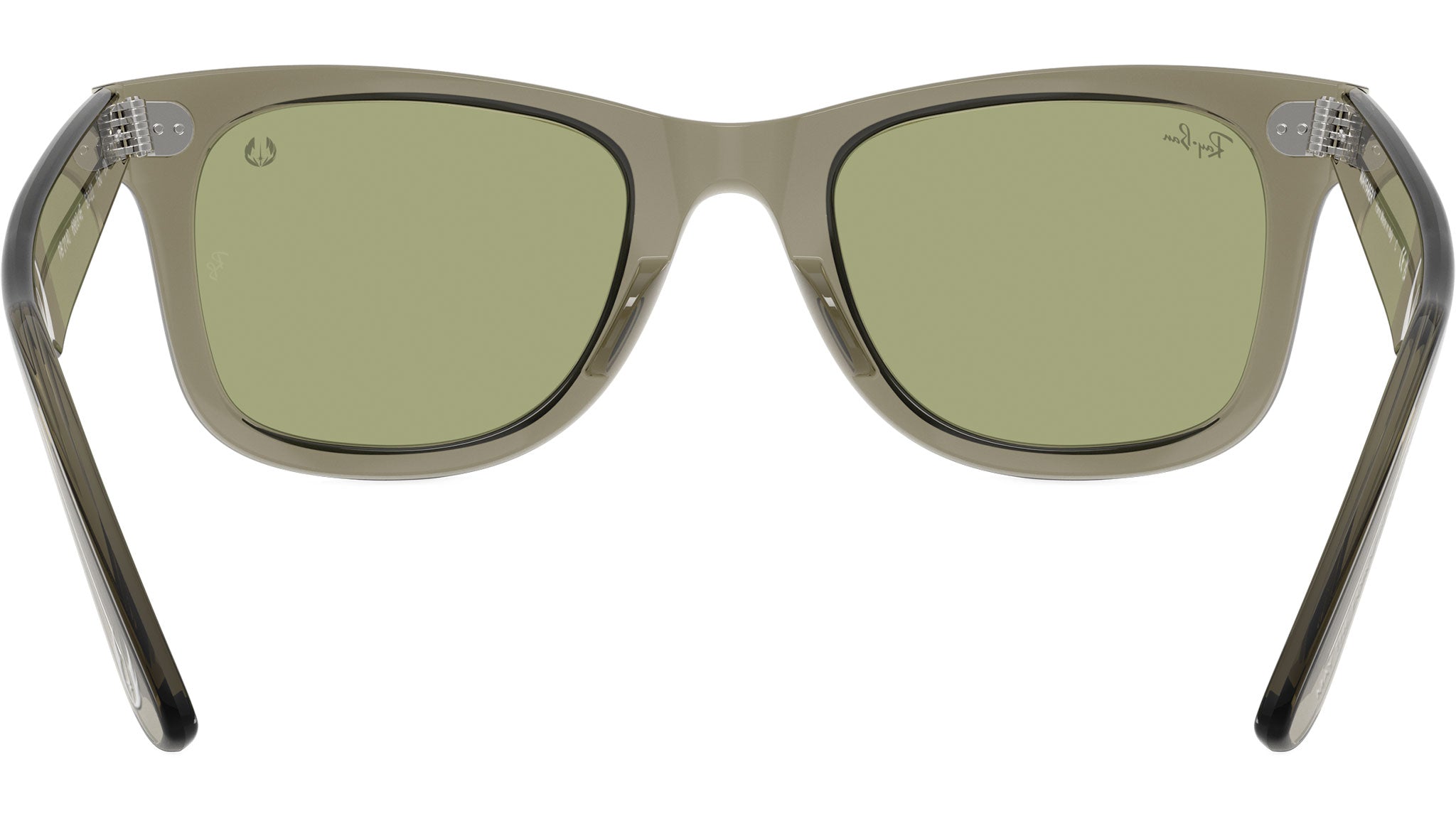 Wayfarer RB2140 Ray-Ban Sunglasses 68694E Transparent Green - eye