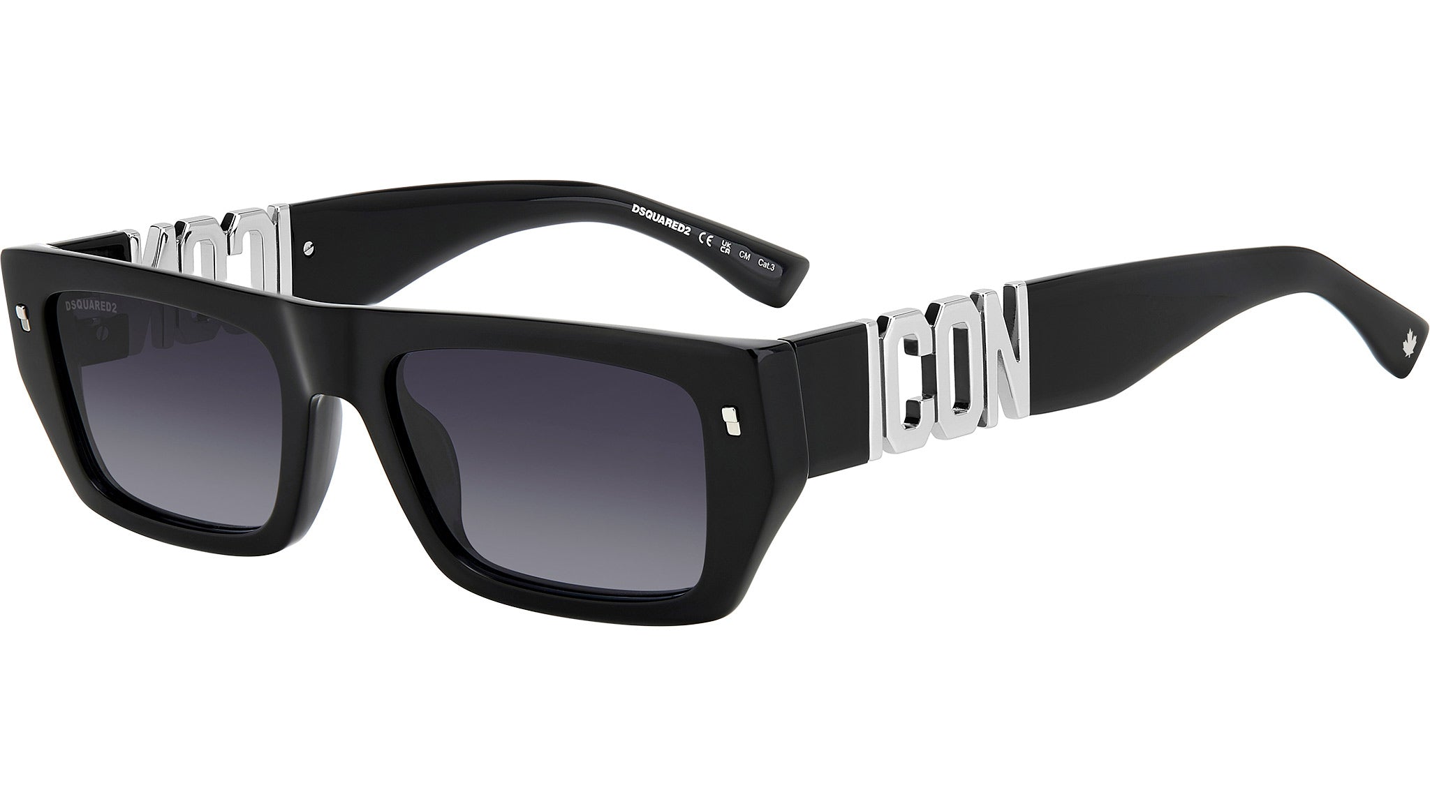 Dsquared2 ICON 0011/S 807 Sunglasses Black - eye-oo.com