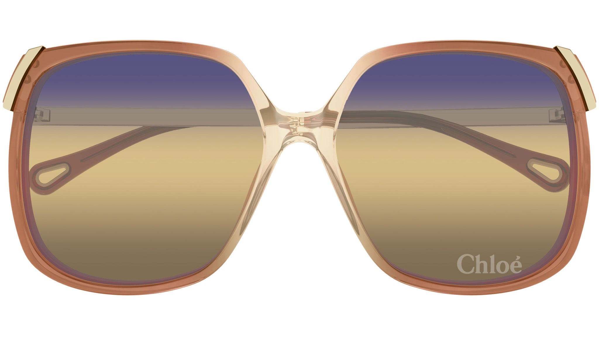CH0286S Chloé Rectangular Sunglasses 007 Orange - eye-oo.com