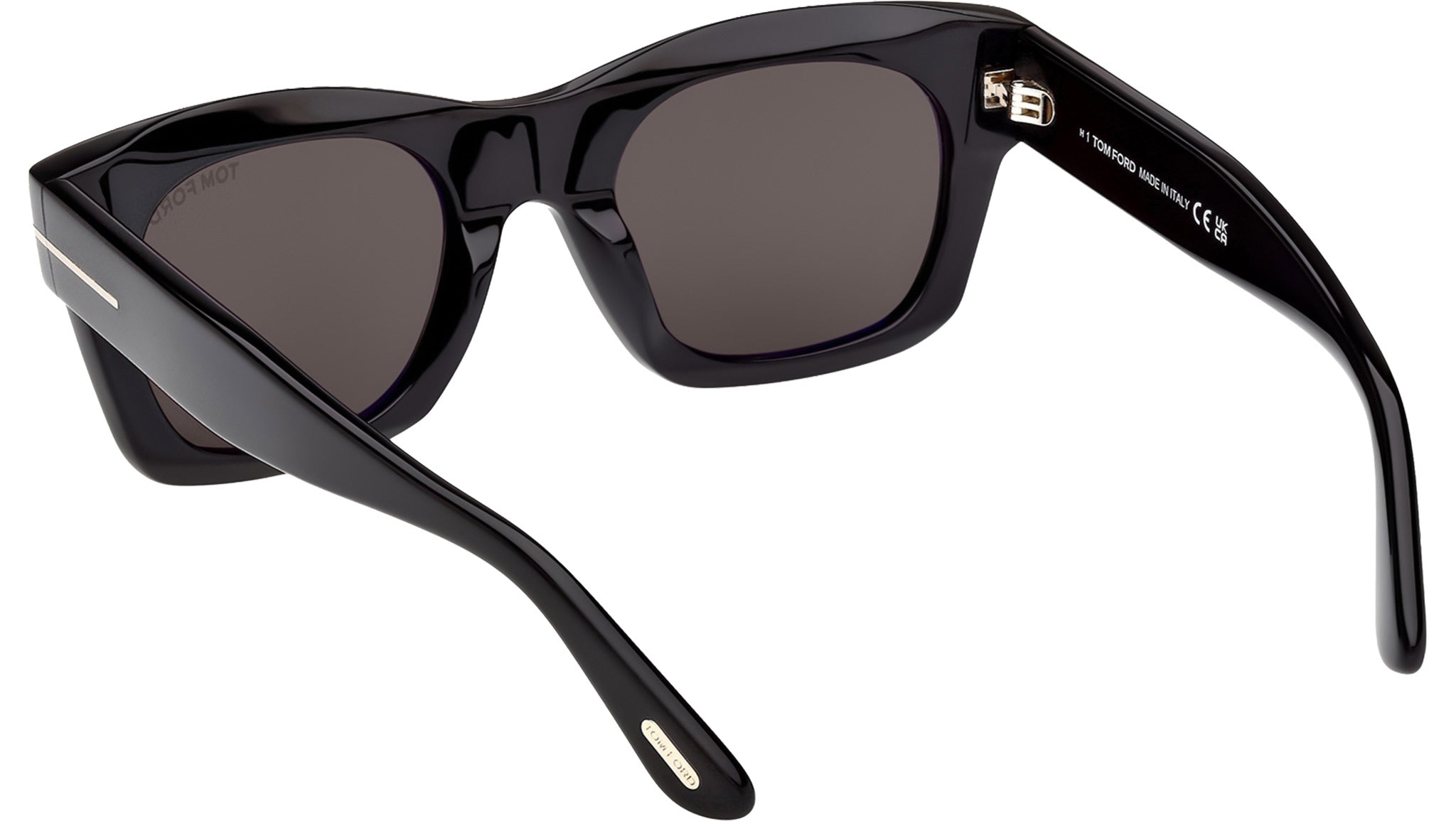 Tom Ford FT1314 Emma Retro Sculptural Sunglasses Tom Ford Emma-02 Sunglasses FT1314 90V Shiny Blue - eye-oo.com main image 3