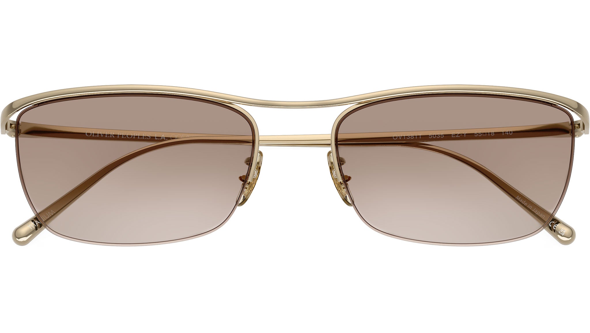 丑年　アイボリー Oliver Peoples Ez-Y Glasses OV1381T 5035 Gold - eye-oo.com