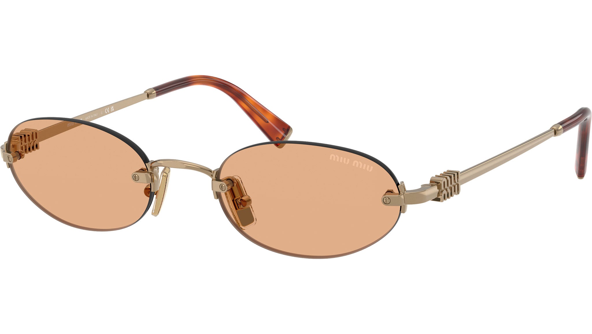 Miu Miu MUA54S Sunglasses 7OE90X Brass - eye-oo.com