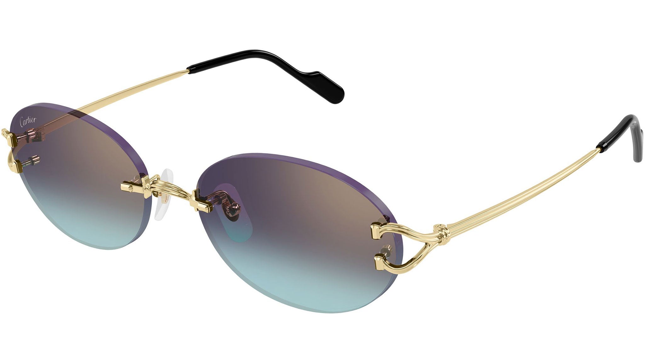 Cartier Première CT0270S Sunglasses 012 Shiny Gold - eye-oo.com