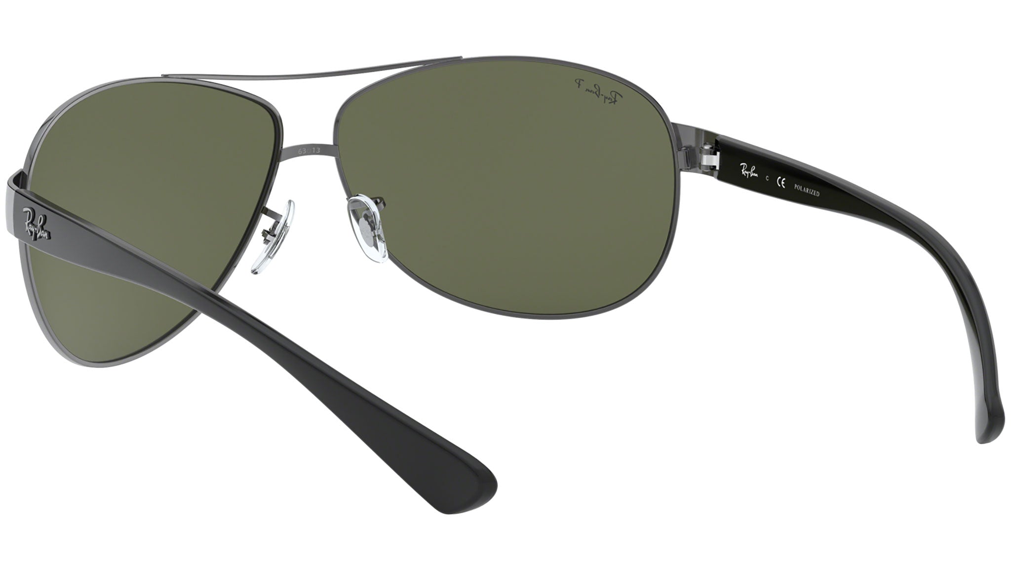 Ray-Ban (RB3386) Aviator Sunglasses in Gunmetal RB3386 Sunglasses in Silver and Grey Gradient - RB3386 | Ray  main image 4