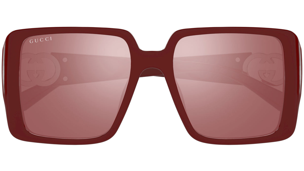 Gucci Sunglasses GG1692S 005 Shiny Solid Burgundy - eye-oo.com display picture 2