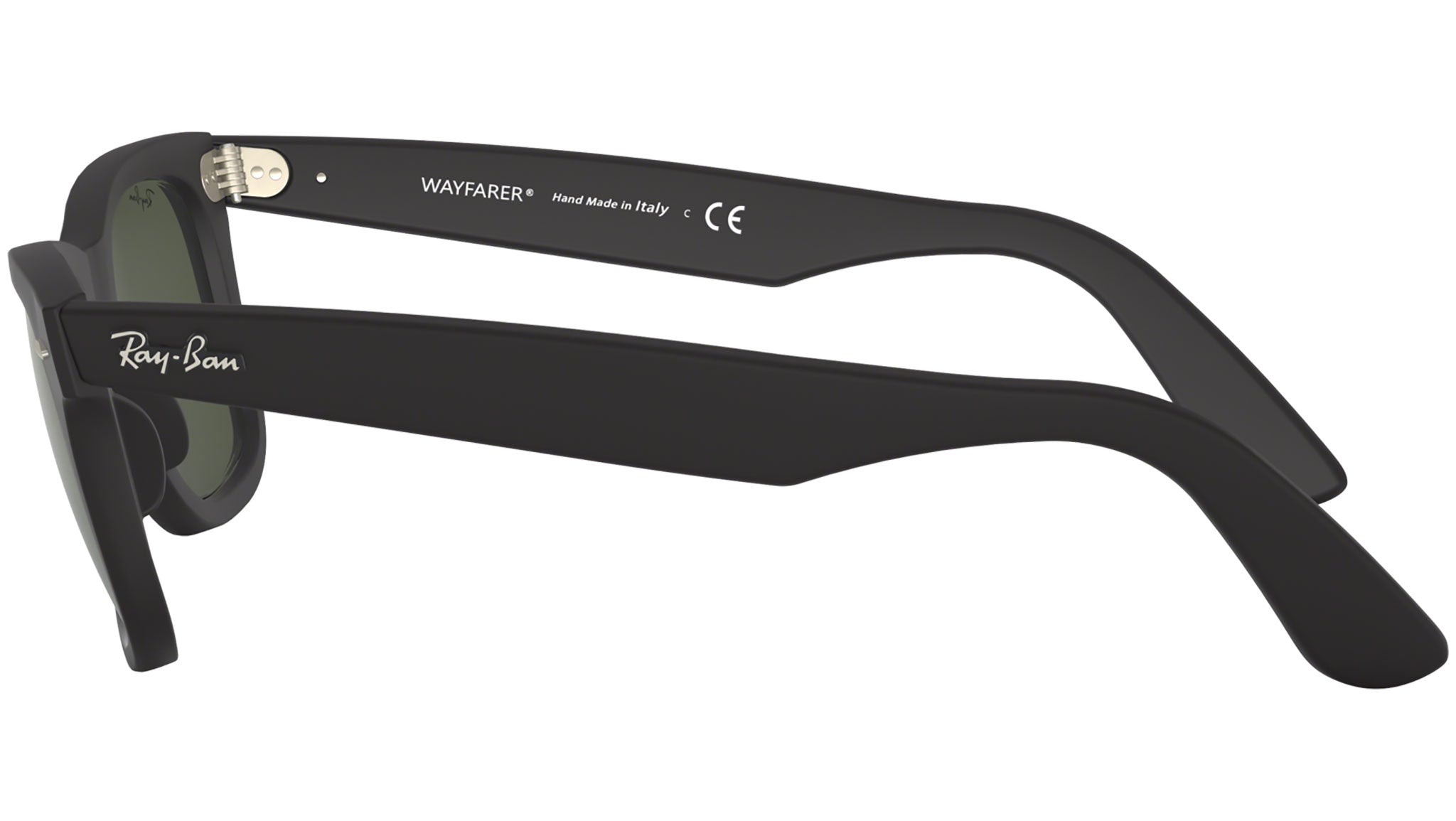 【美品】Ray-Ban　RB2140-F 901-S WAYFARER ブラック Ray-Ban Wayfarer RB2140F 901S Black Sunglasses - eye-oo.com