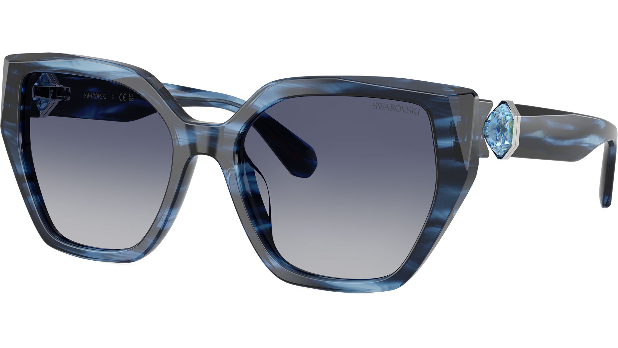Swarovski SK7030 Sunglasses 400187 Silver - eye-oo.com