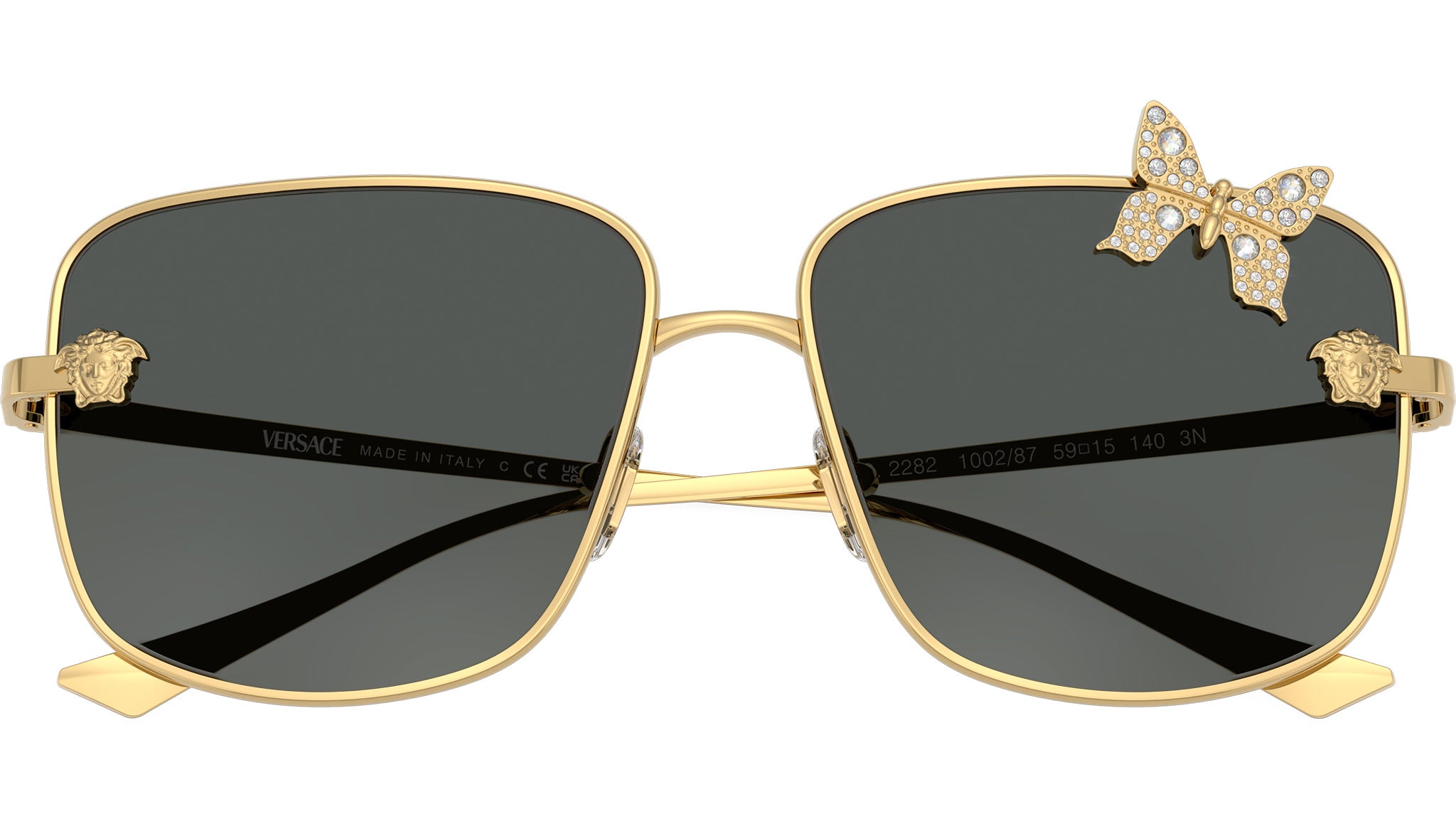 Versace VE2282 Sunglasses 100287 Gold - eye-oo.com display picture 3