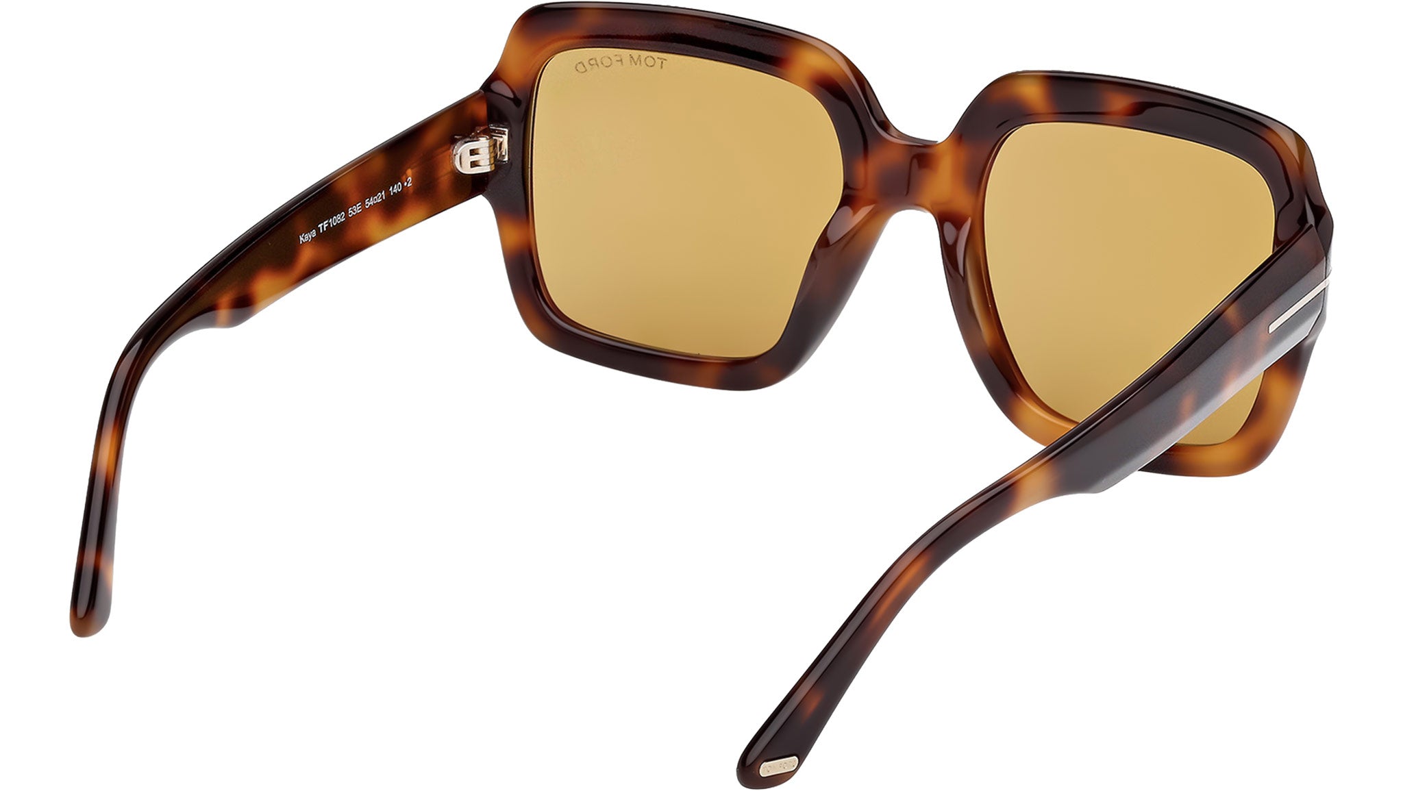 NEW TOM FORD KAYA SUNGLASSES TF1082 53E SQUARE HAVANA WOMEN EYEWEAR FT1082 Tom Ford FT1082 53E 54 | Bassol Optic United States main image 4