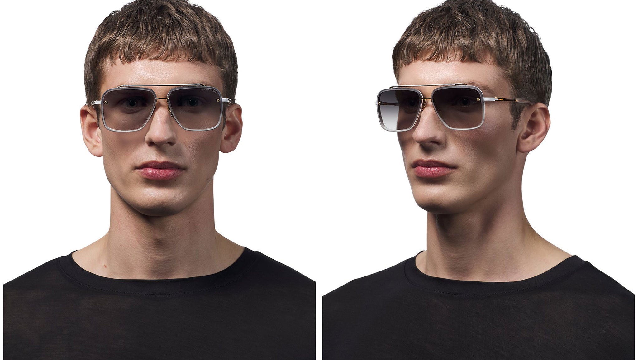 Dita Mach-Six DTS121 Sunglasses 08 Antique Silver Raw Titanium