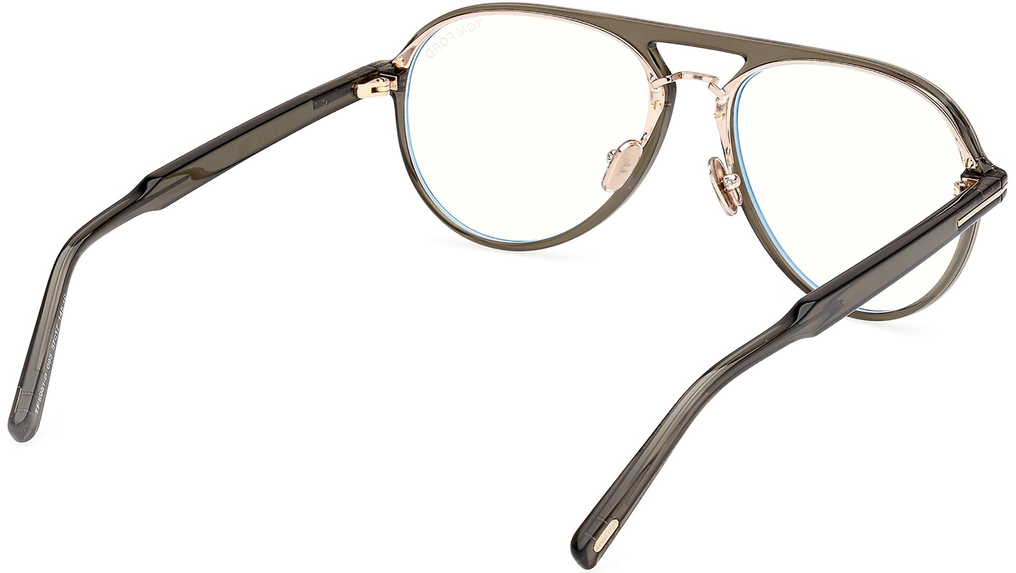 Tom Ford FT5981-B Optical Frame 093 Shiny Light Green - eye-oo.com