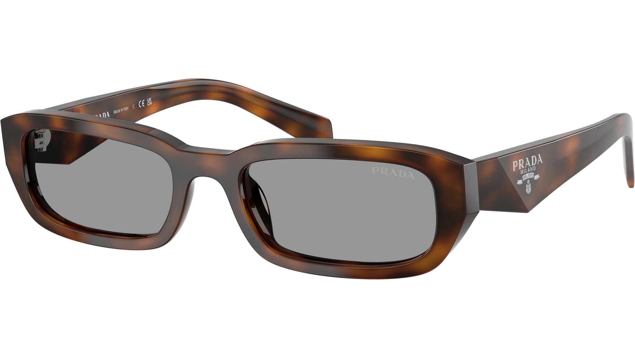 PRADA ブラック オクタゴナルサ PR B06S Prada Sunglasses 16K08Z Black - eye-oo.com