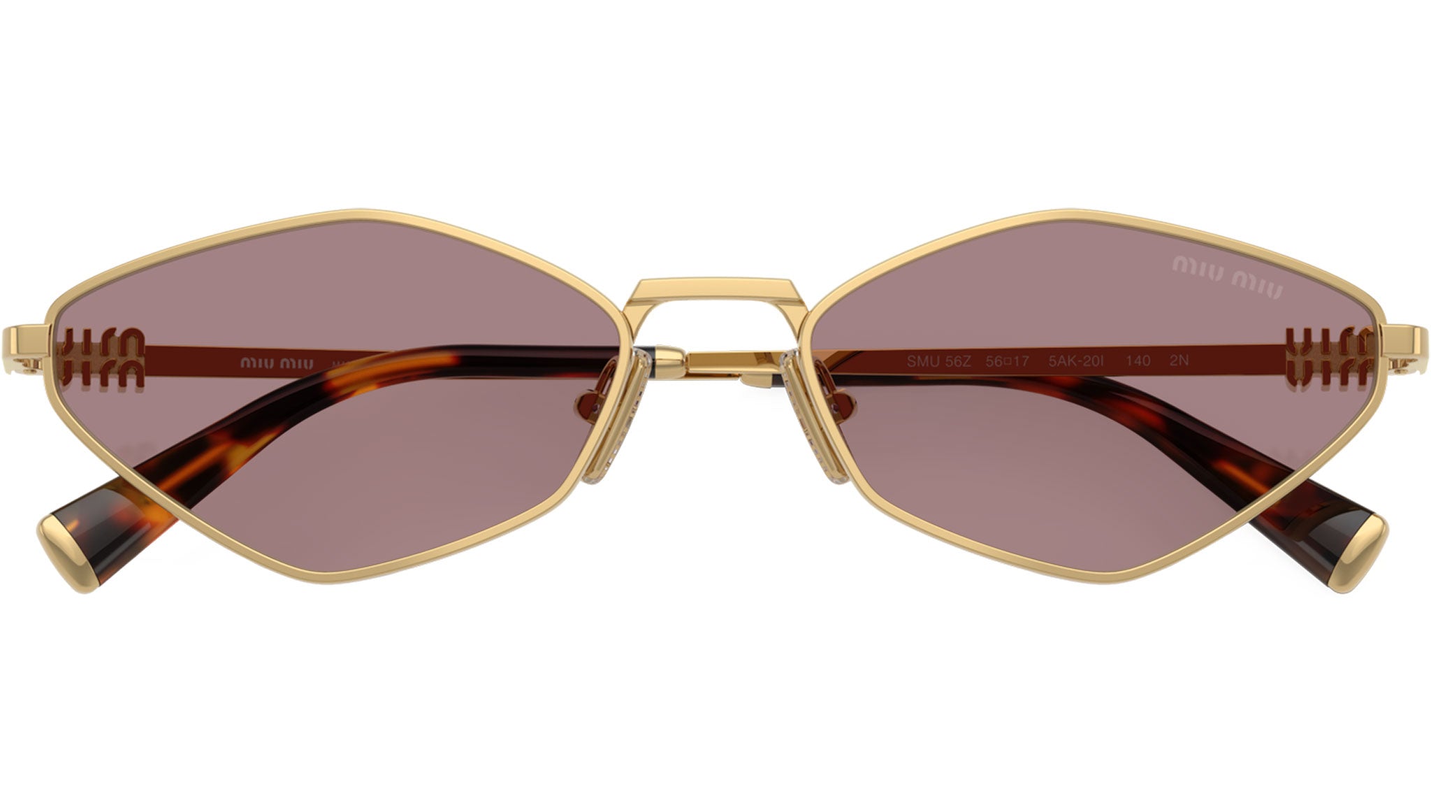 MU 56ZS Miu Miu Sunglasses 5AK20I Gold - eye-oo.com