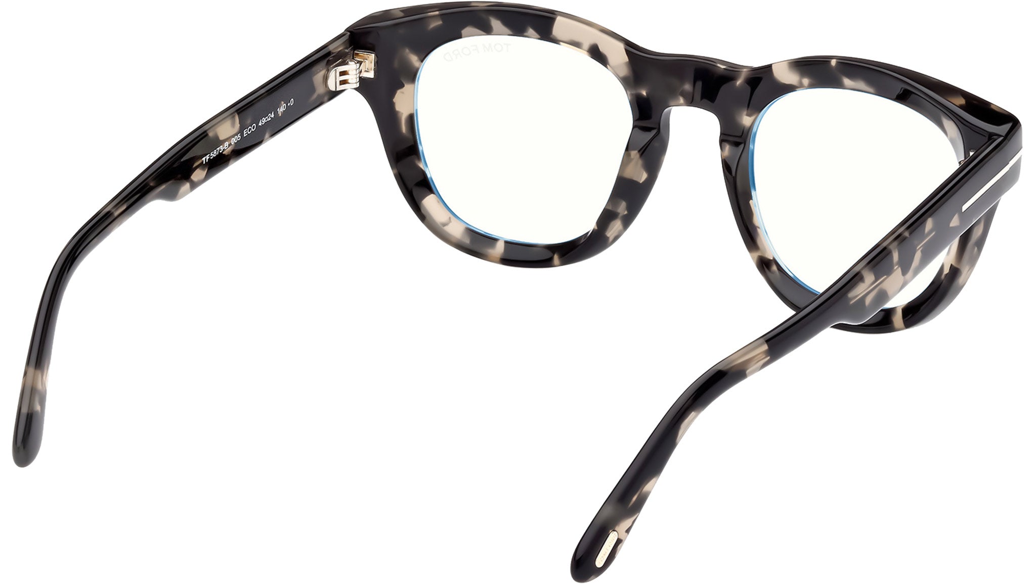 Tom Ford FT5873-B Optical Frame 005 Coloured Havana - eye-oo.com