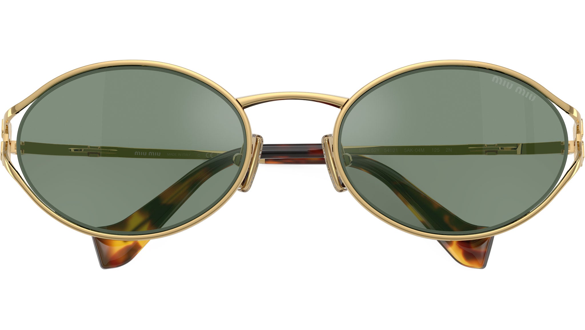 Miu Miu MU52YS Sunglasses 5AK04M Gold - eye-oo.com