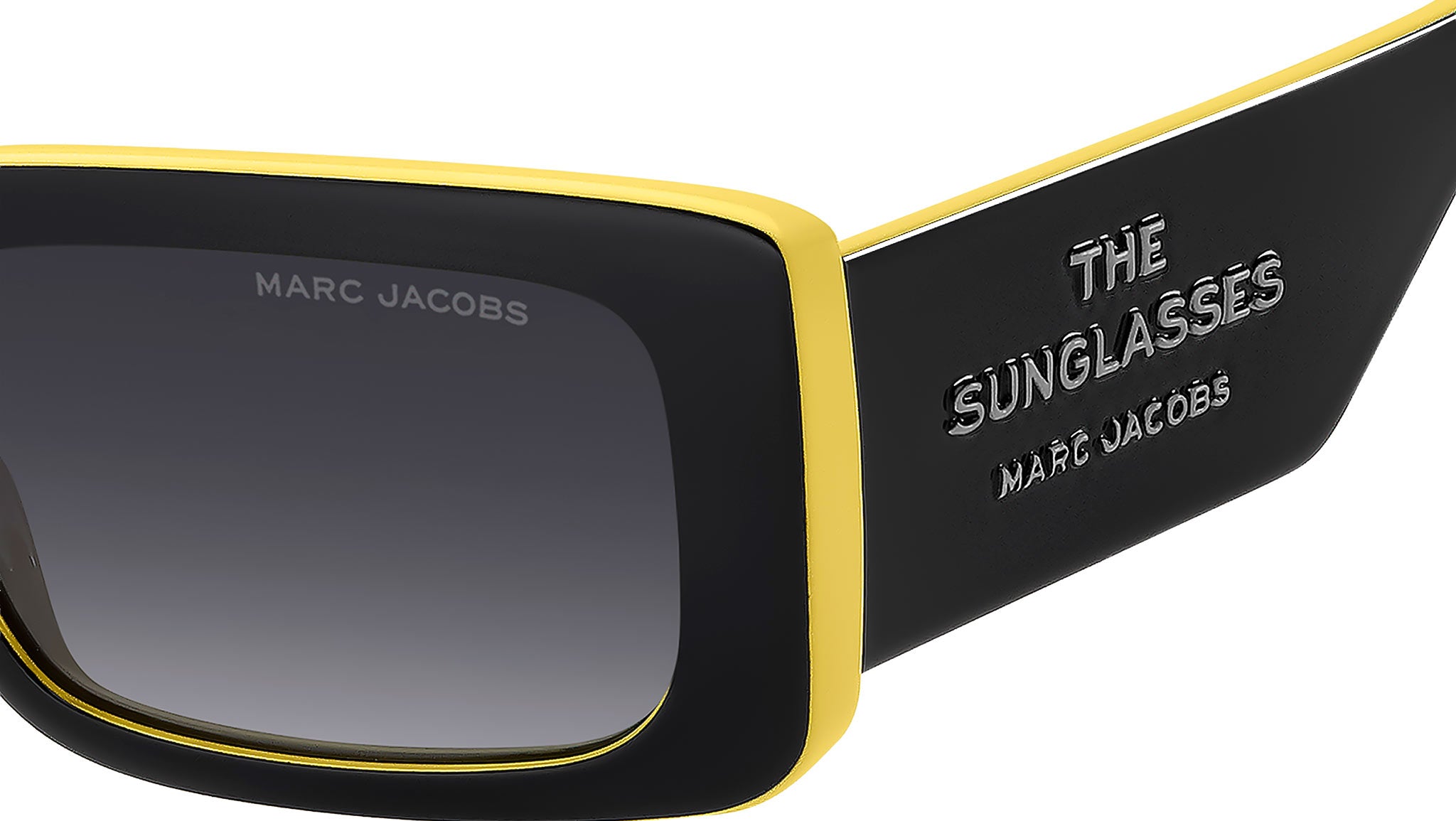 Marc Jacobs MARC 804/S 71C 9O Sunglasses Black Yellow - eye  display picture 2