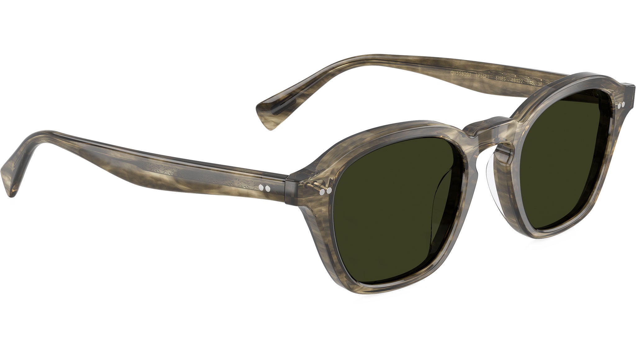 Oliver Peoples Eyles Sunglasses OV5580SU 1735P1 Soft Olive Bark