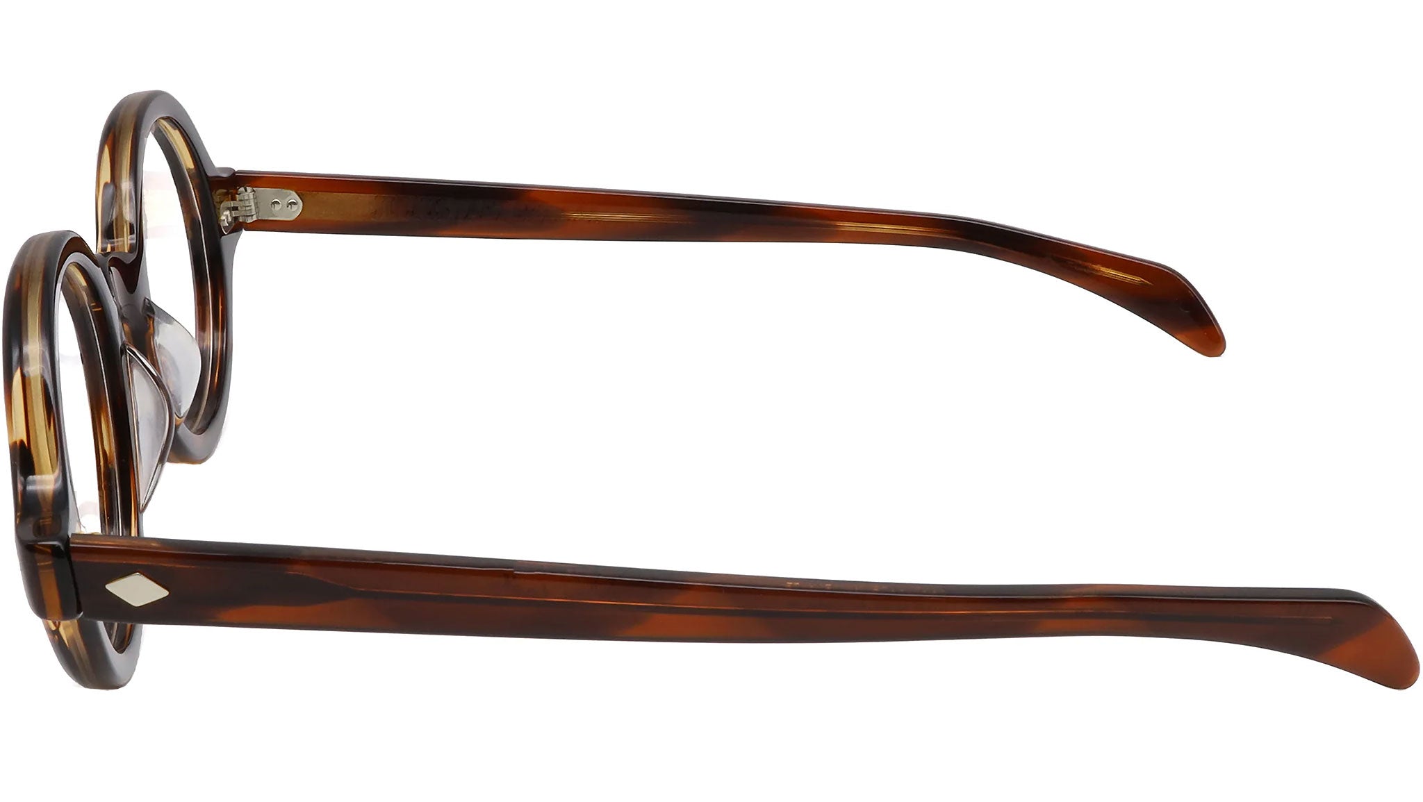 Julius Tart Round Eye M Optical Frame Demi Amber - eye-oo.com