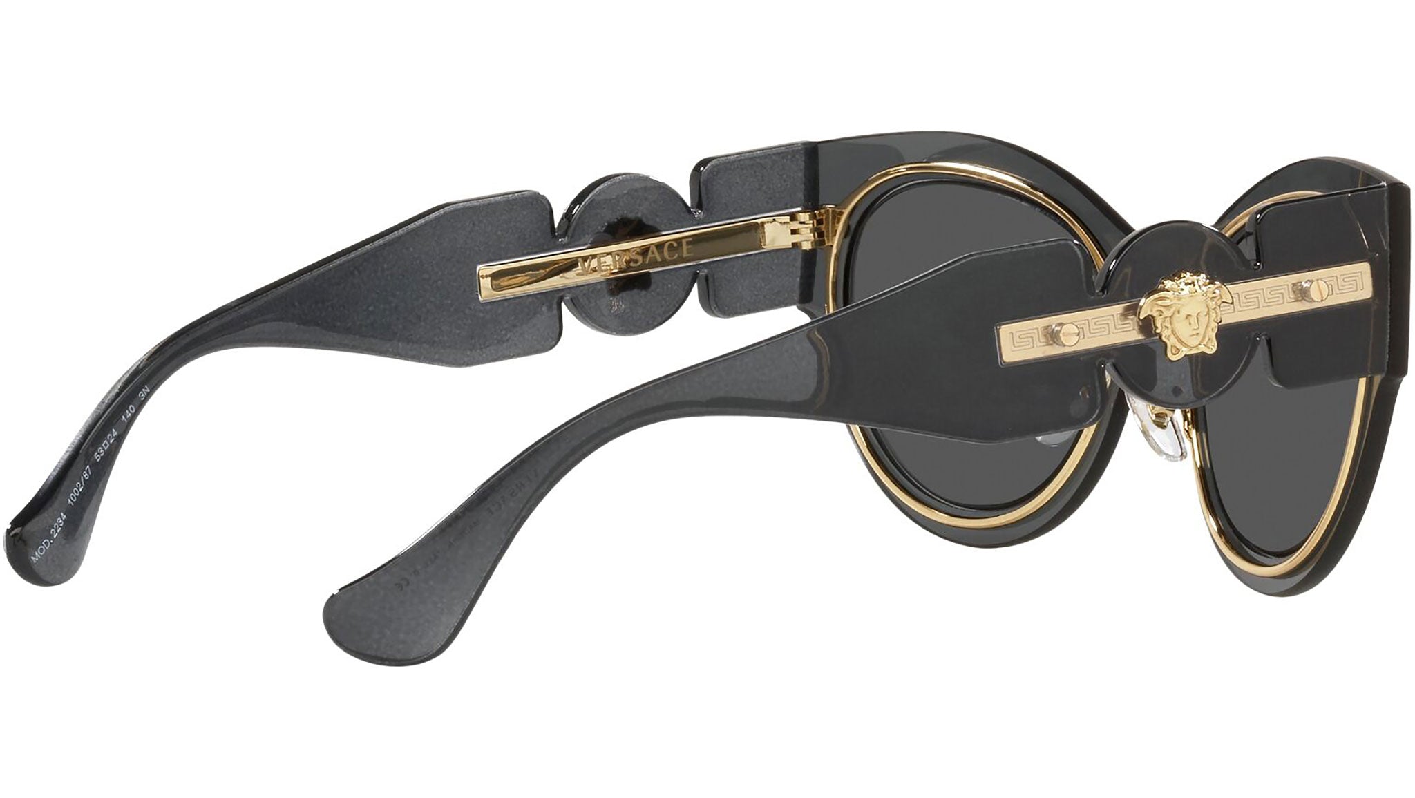 NEW VERSACE VE2234 GREY WOMEN\'S SUNGLASSES VE 2234 1002/87 EYEWEAR MOD 2234 NEW VERSACE VE2234 1002/87 SUNGLASSES VERSACE MEDUSA VE 2234  main image 4