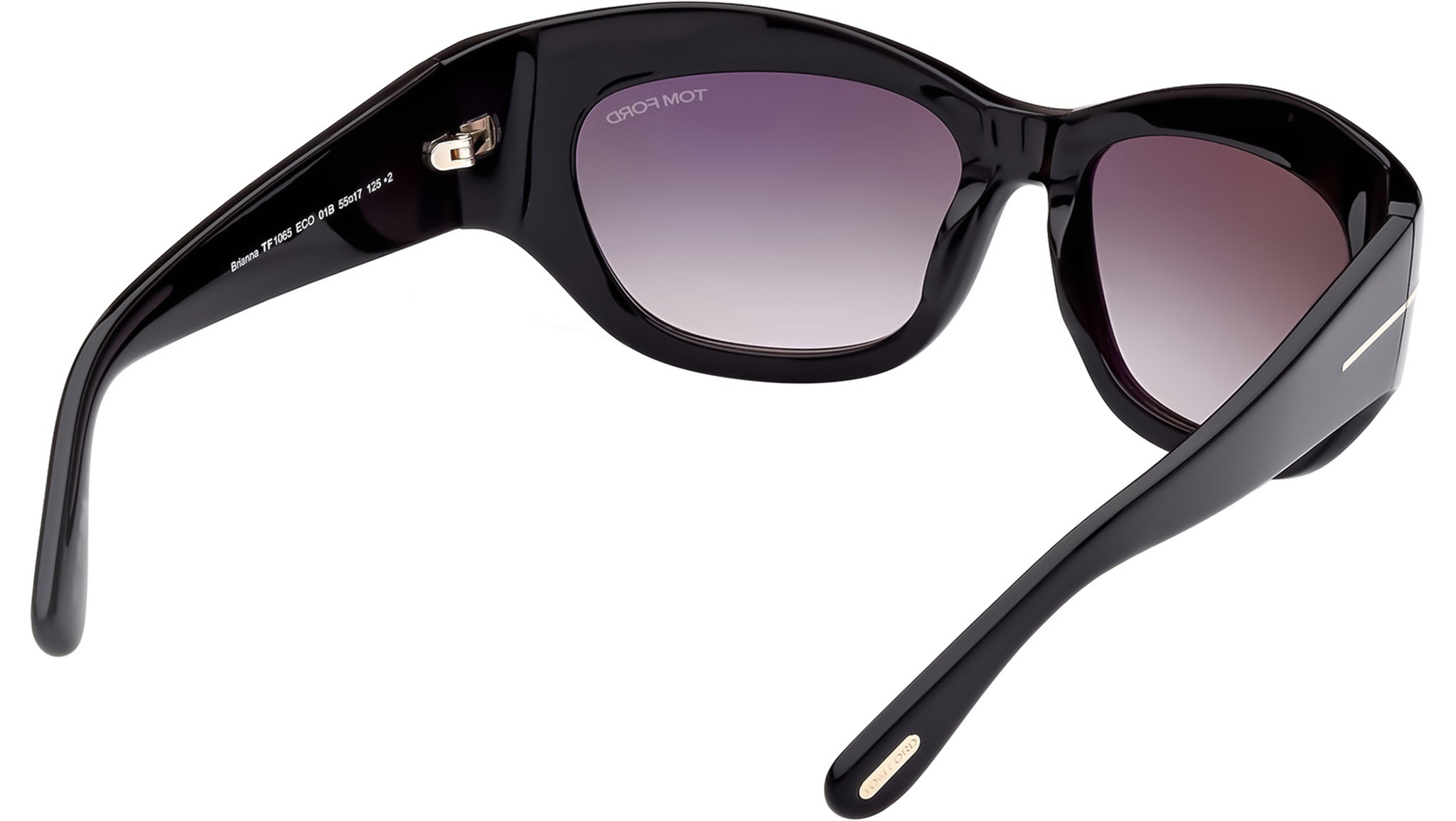 Tom Ford Brianna Sunglasses FT1065 01B Shiny Black - eye-oo.com