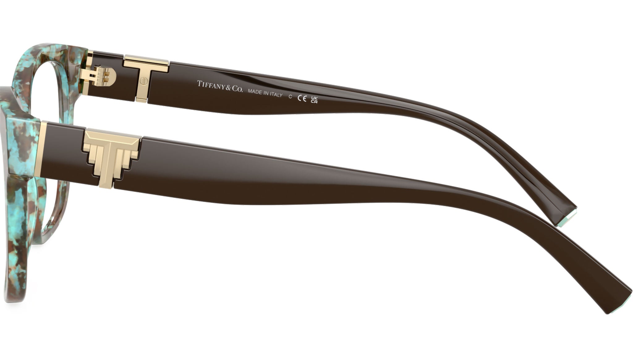 TF2246 Tiffany Glasses 8422 Havana Tiffany Blue - eye-oo.com