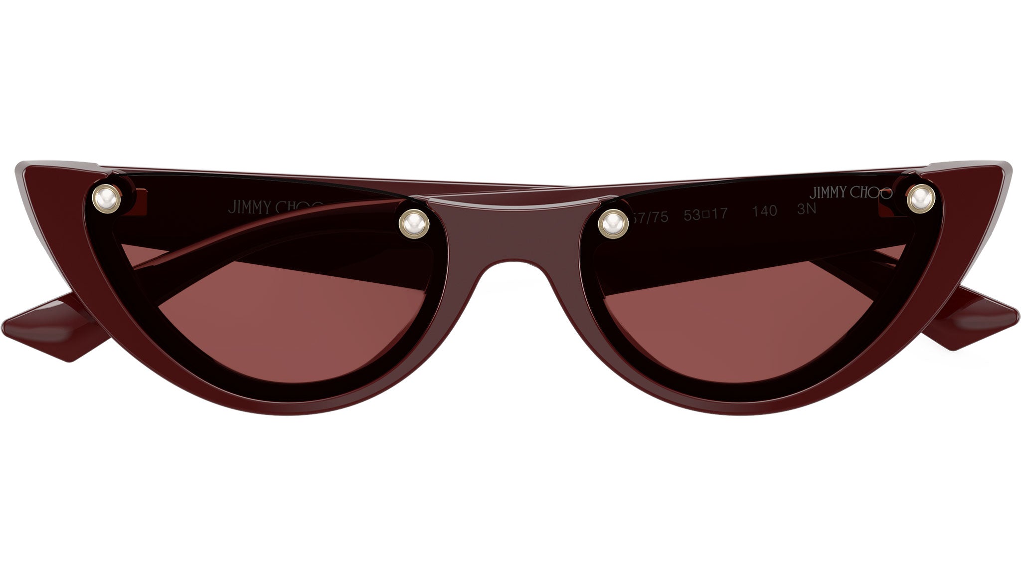 ジョー JC5049HU Jimmy Choo Sunglasses 505775 Cranberry - eye-oo.com