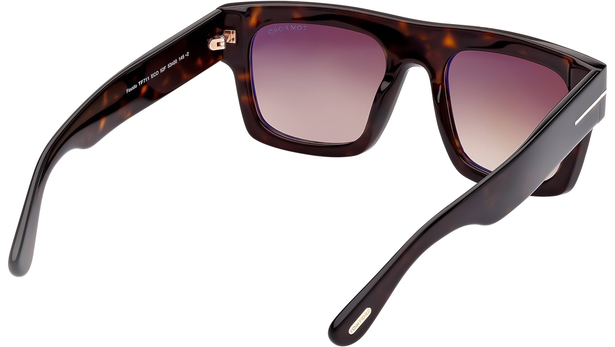 Tom Ford Fausto Sunglasses FT0711 52F Dark Havana - eye-oo.com