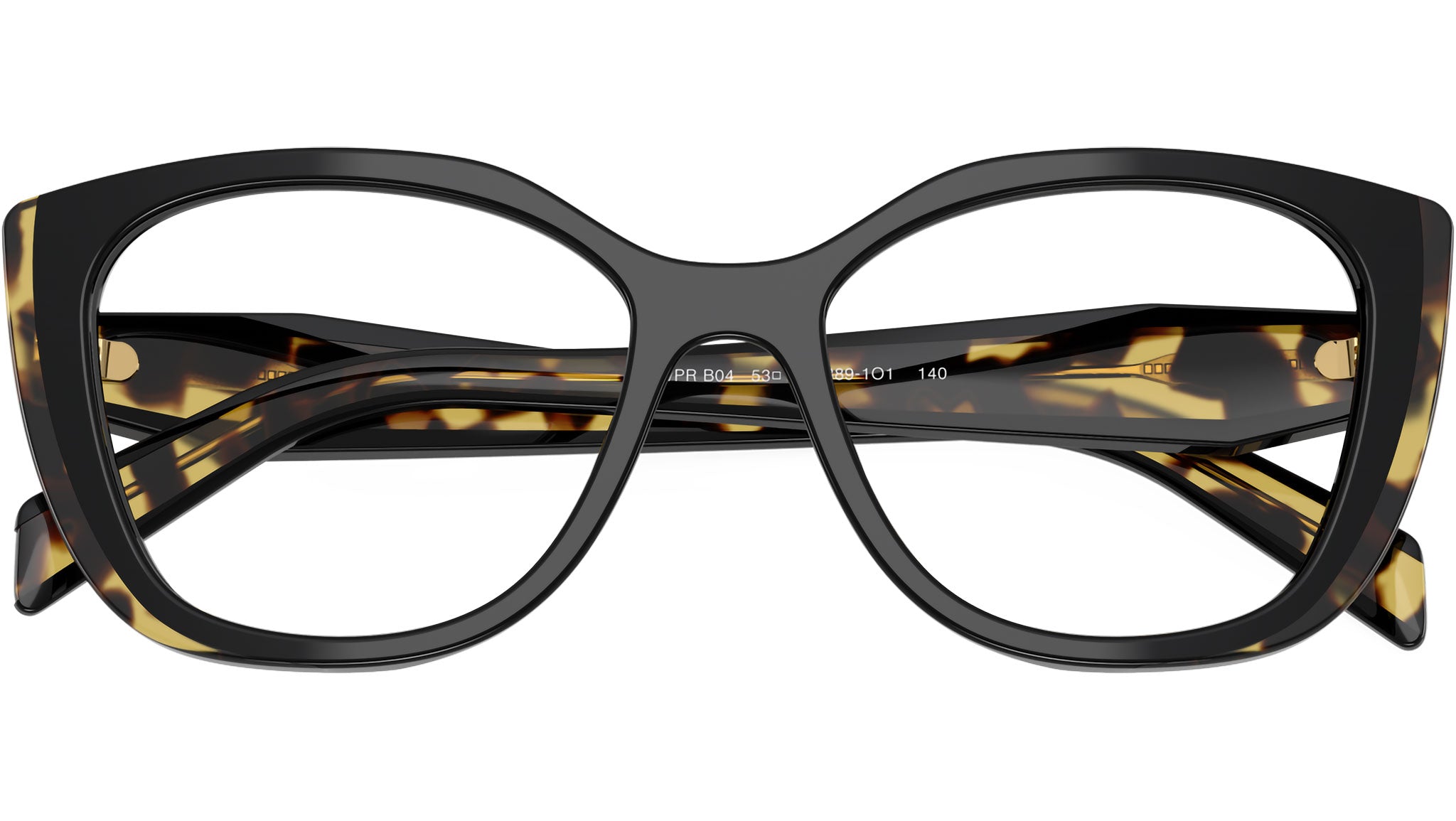 PR B04V Prada Glasses 3891O1 Black / Medium Tortoise - eye-oo.com