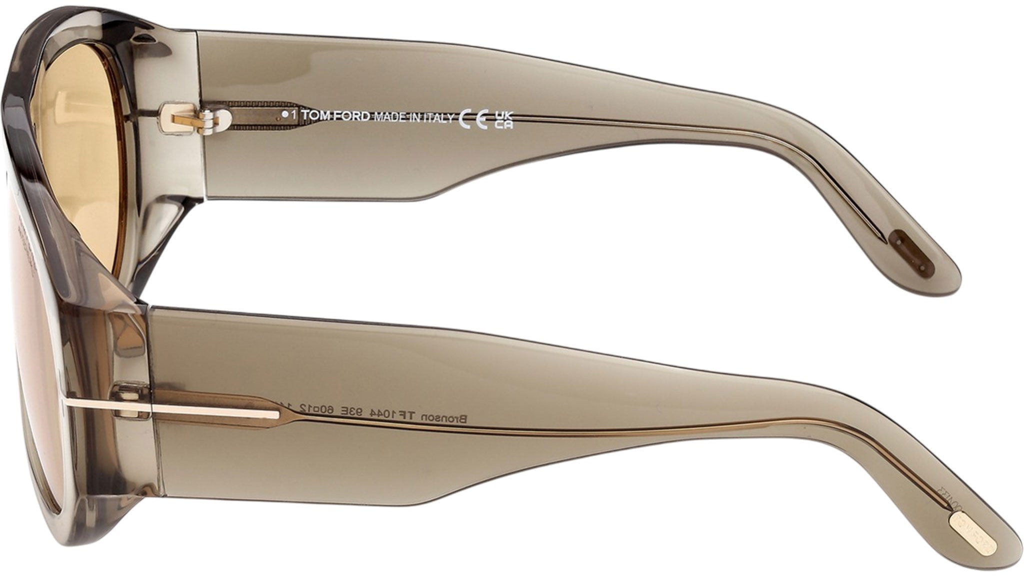 Tom Ford Bronson Sunglasses FT1044 93E Shiny Light Brown - eye-oo.com