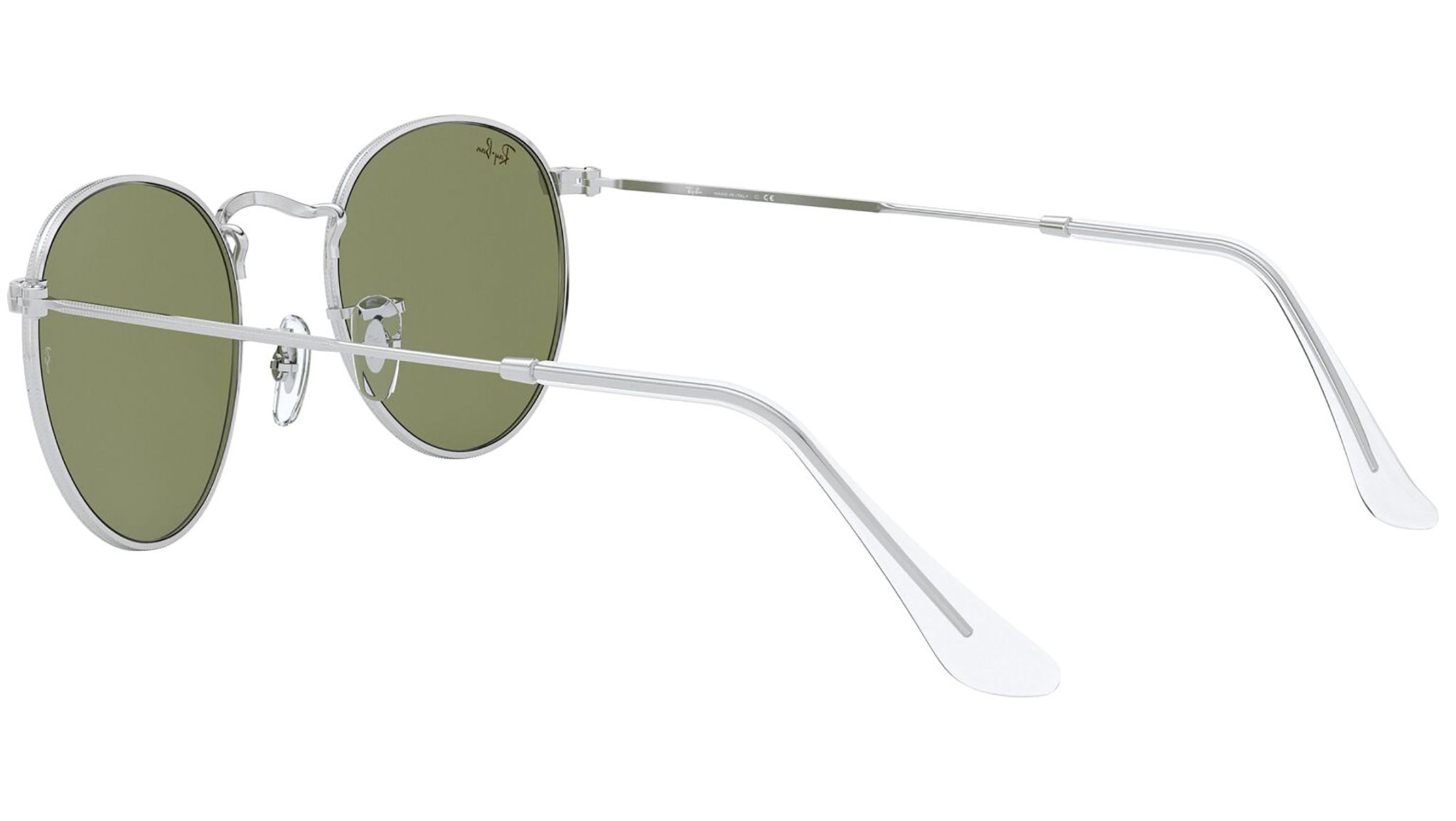 Ray-Ban Round Metal RB3447 91984E Silver Sunglasses - eye-oo.com