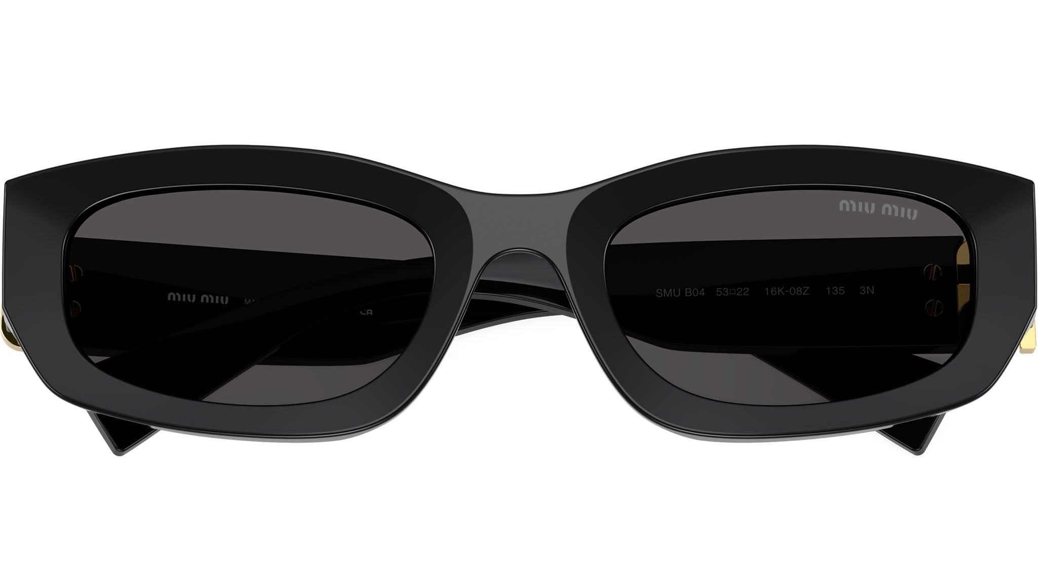 Miu Miu MUB04S Sunglasses 16K08Z Black - eye-oo.com