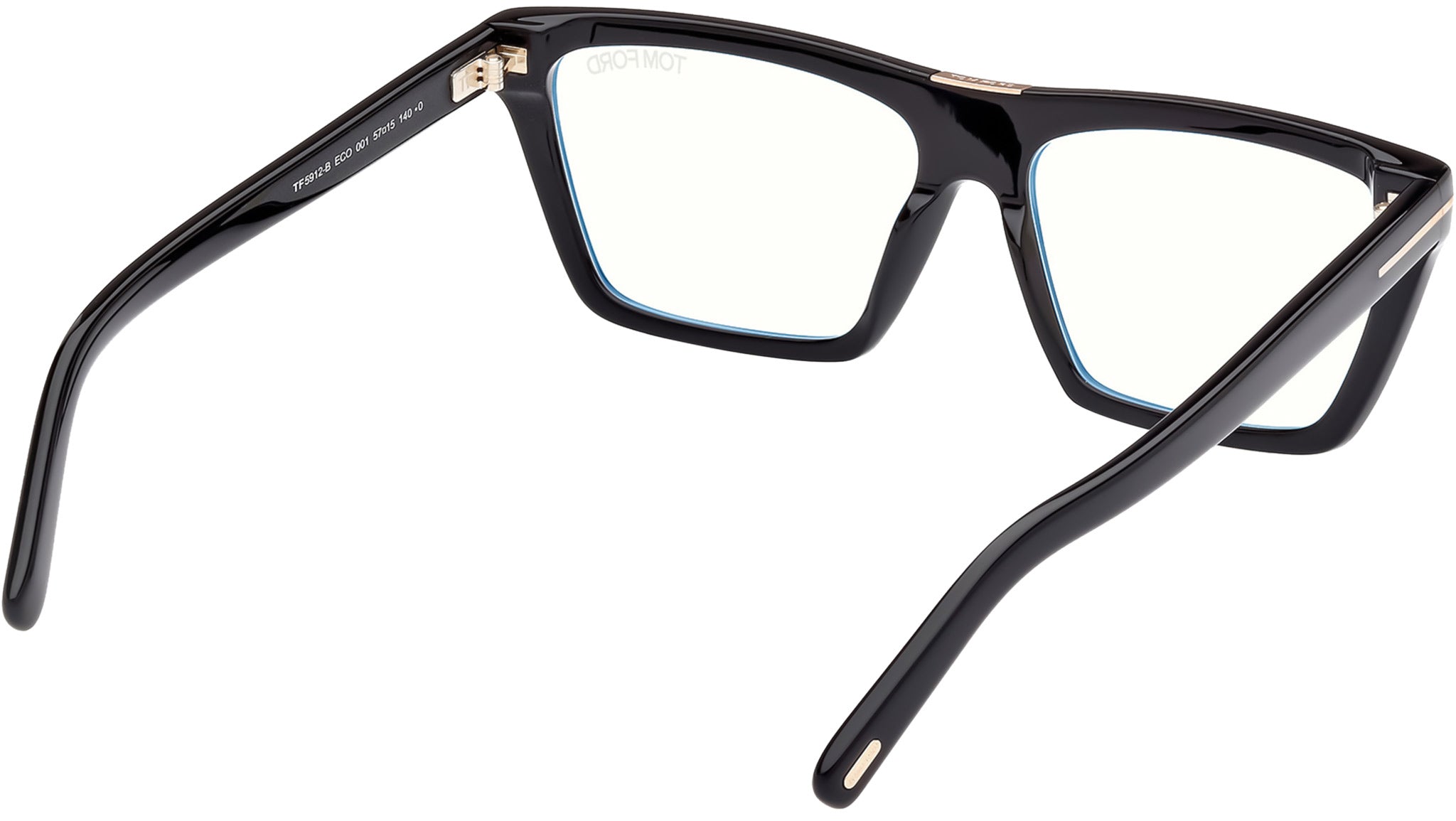 Tom Ford FT5912-B Optical Frame 001 Shiny Black - eye-oo.com display picture 3