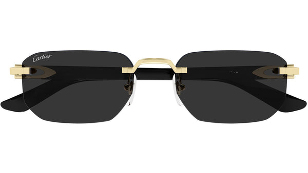 Cartier CT0622S Sunglasses 001 Gold Grey - eye-oo.com