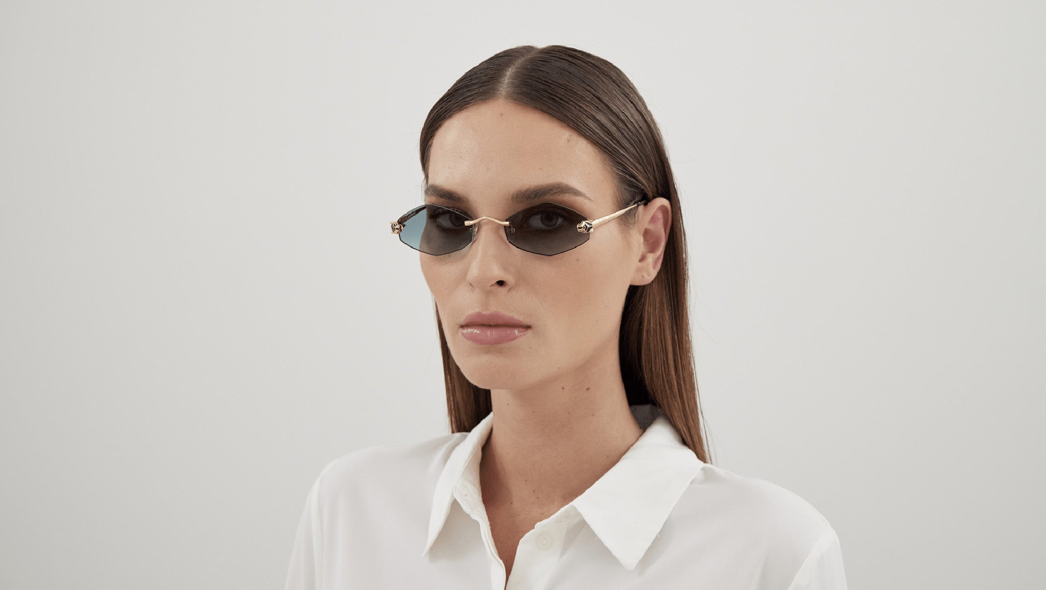 Cartier CT0433S 003 Sunglasses Shiny Gold - eye-oo.com