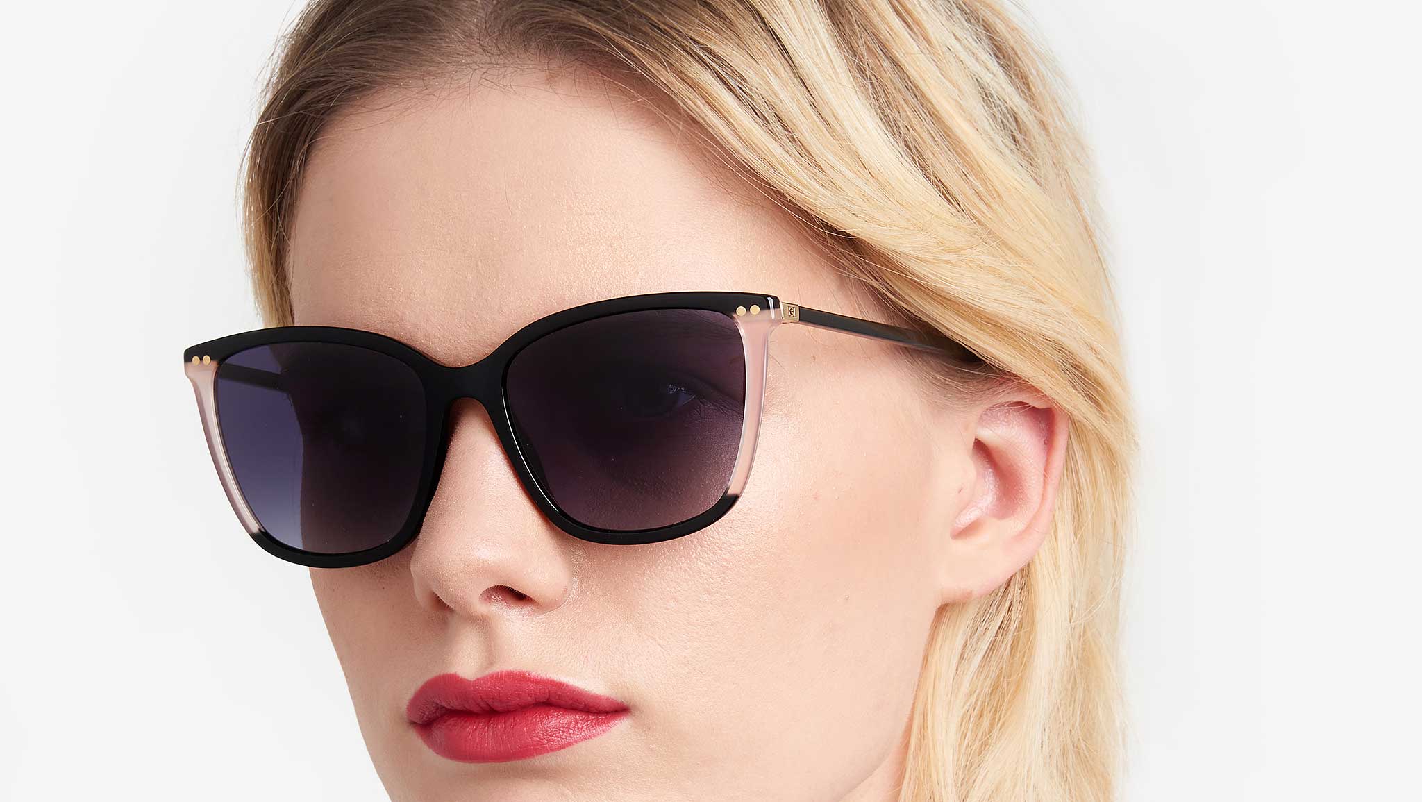 Carolina Herrera HER 0245/S 3H2 Sunglasses Black Pink - eye 