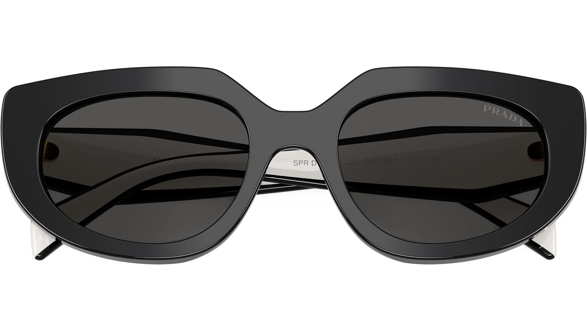 Prada Black Women\'s Oversized Sunglasses with Dark Lenses Prada 55MM Oval Sunglasses | Saks Fifth Avenue main image 3