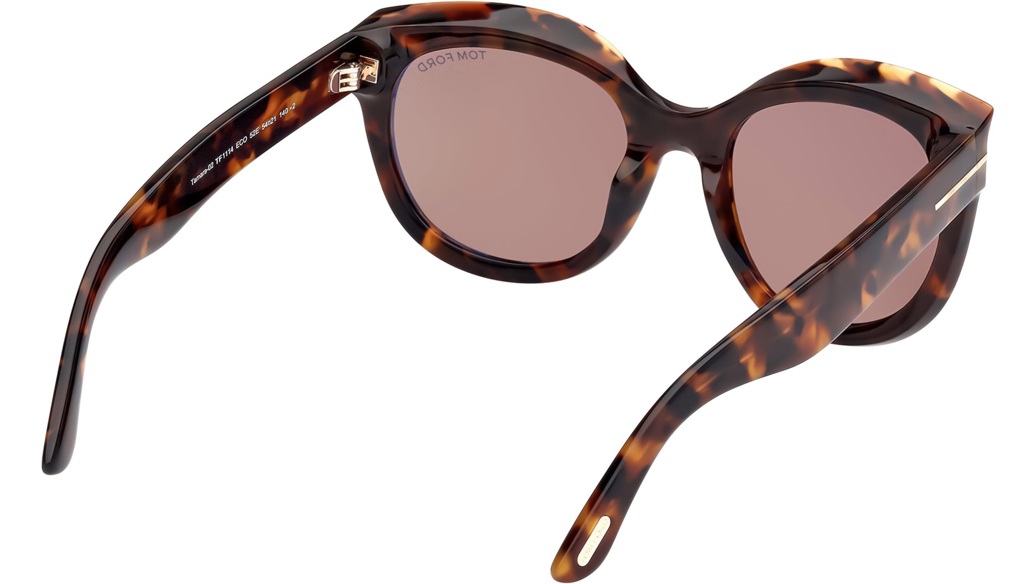 Tom Ford Tamara-02 Sunglasses FT1114 52E Dark Havana - eye 