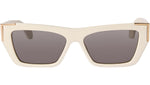 Hollywood White Solid Dark Grey