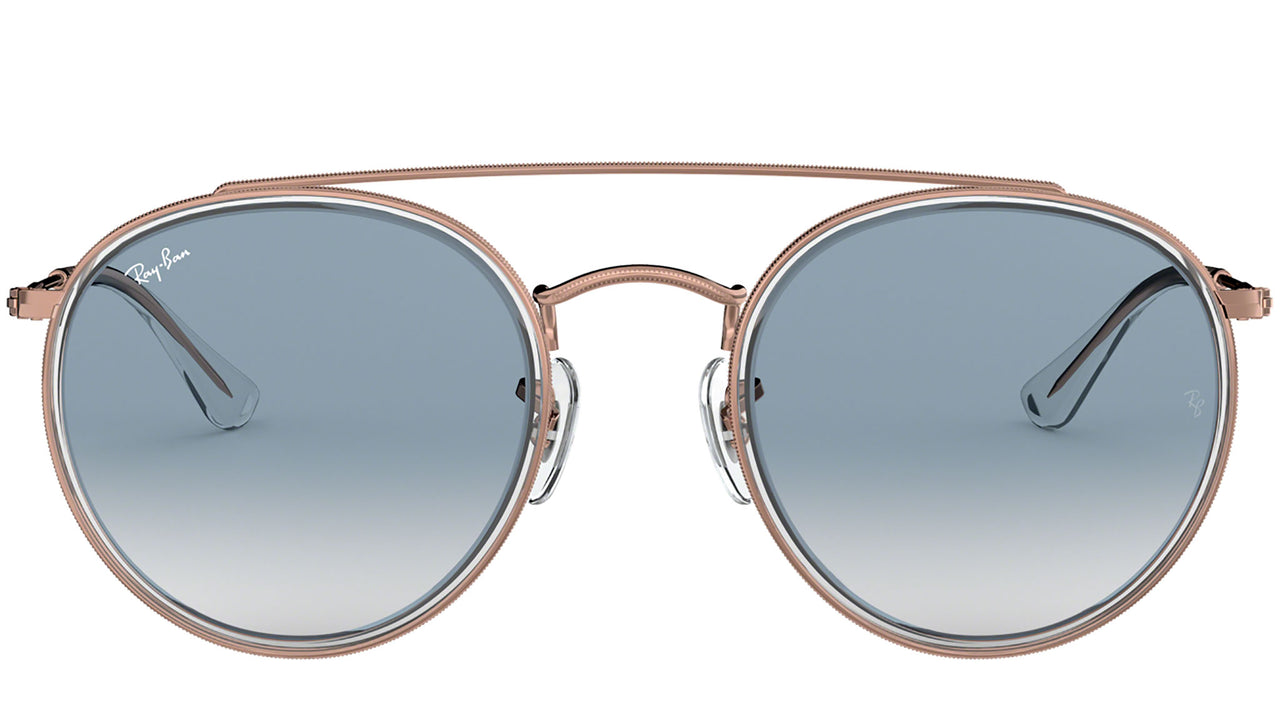 Round Double Bridge RB3647N transparent bronze copper