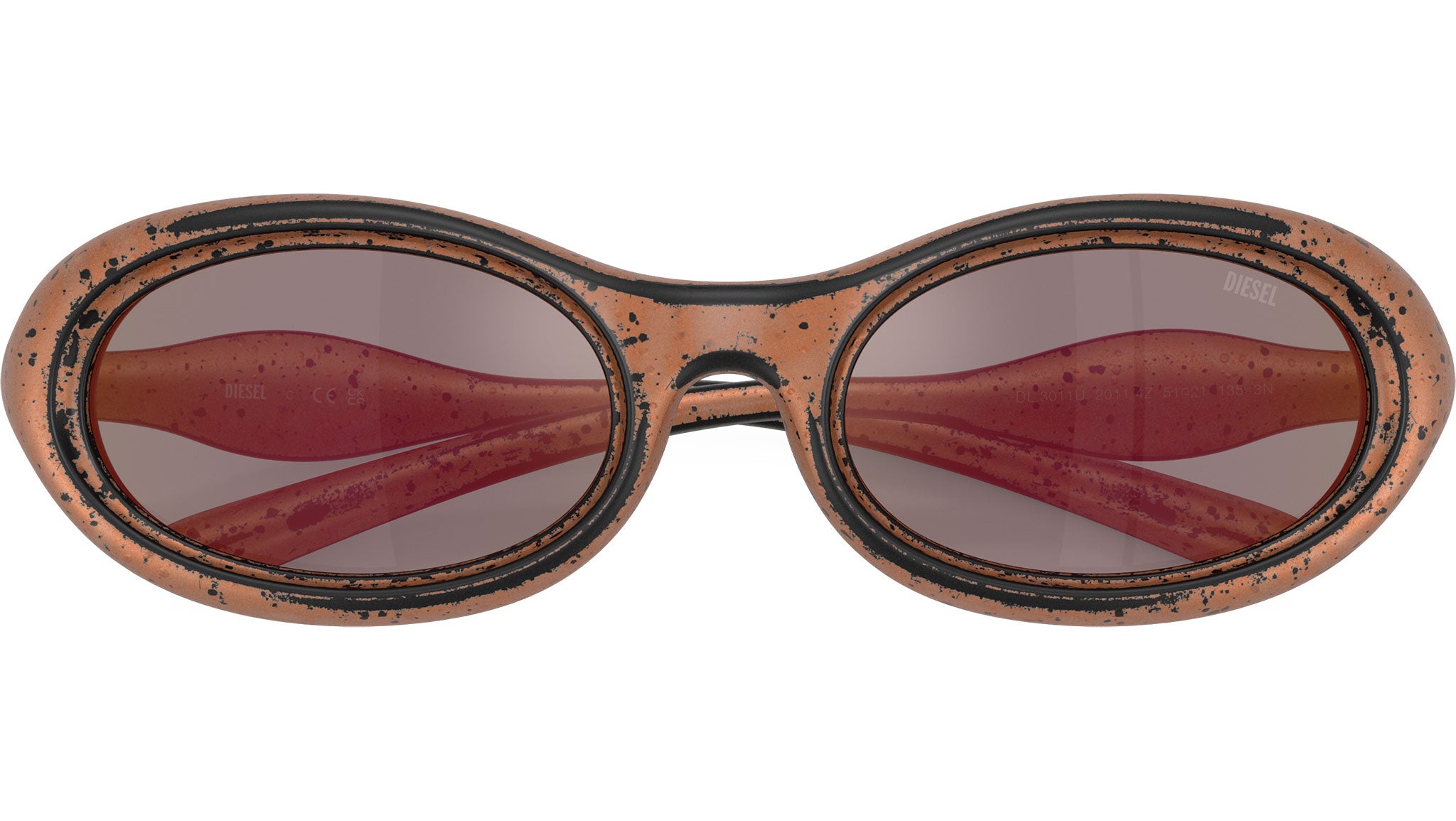 Diesel DL3011U Sunglasses 20114Z Bronze - eye-oo.com