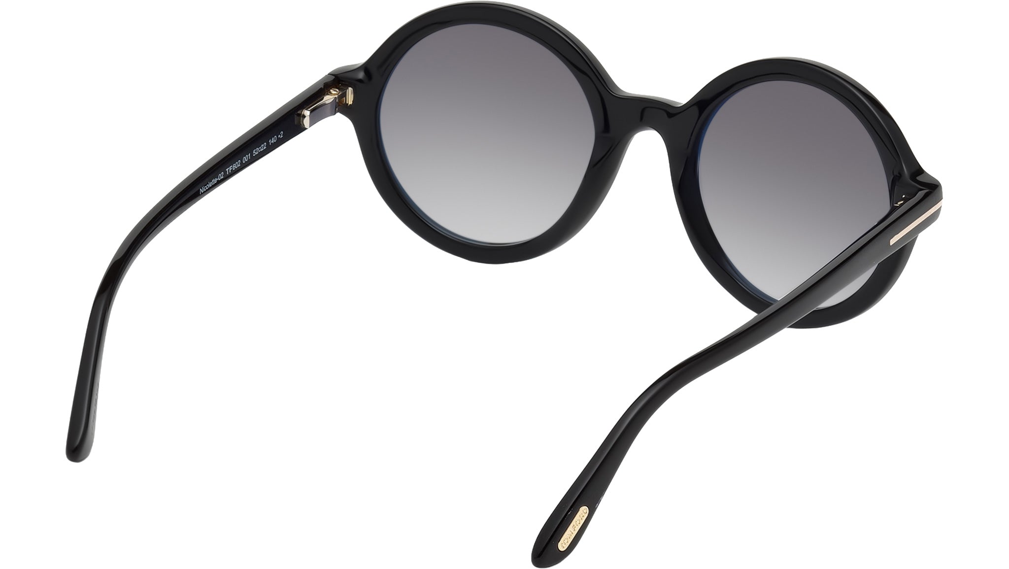 Tom Ford Nicolette-02 FT0602 Sunglasses 001 Shiny Black  display picture 1